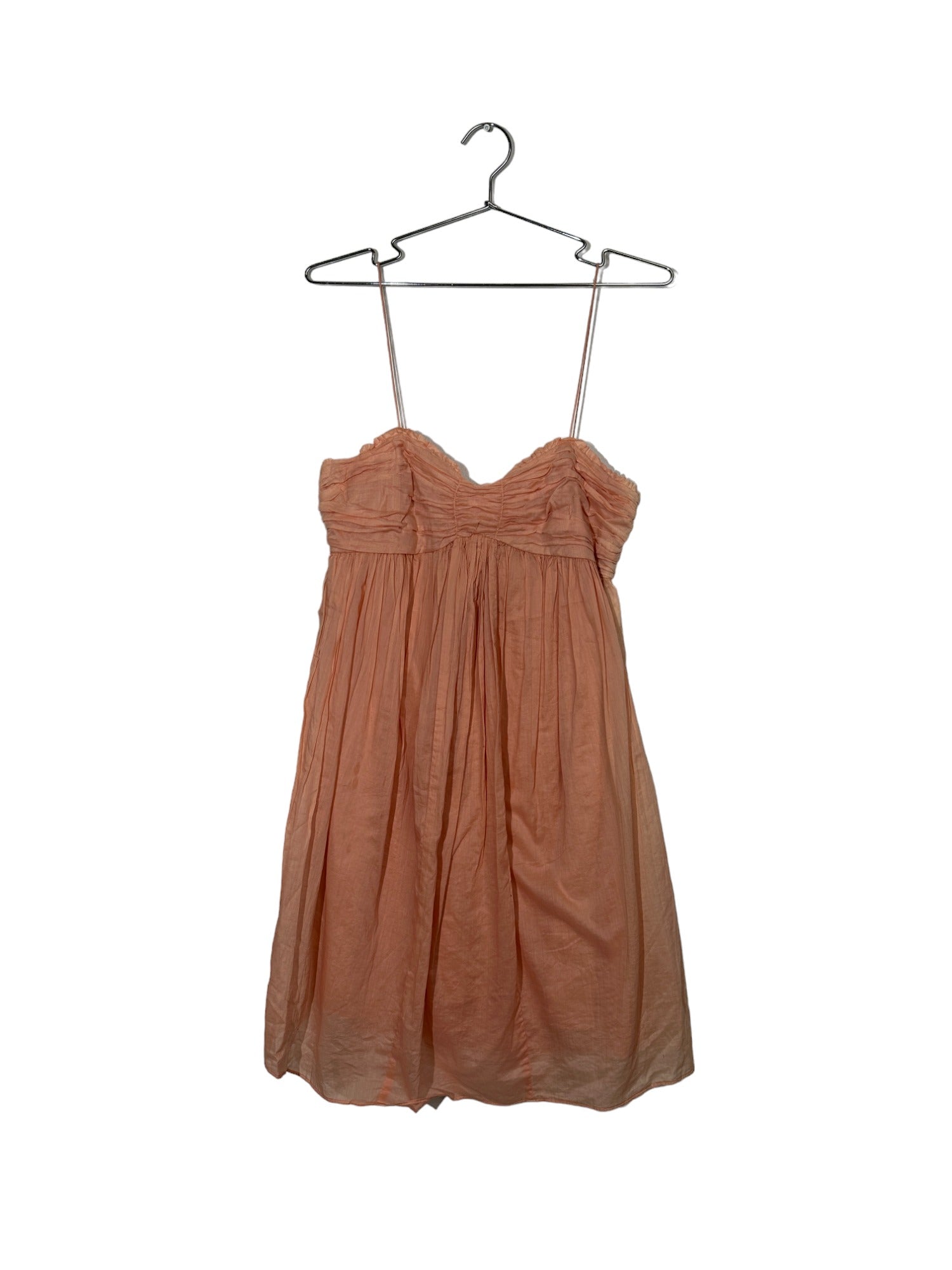 Peach spaghetti hotsell strap dress