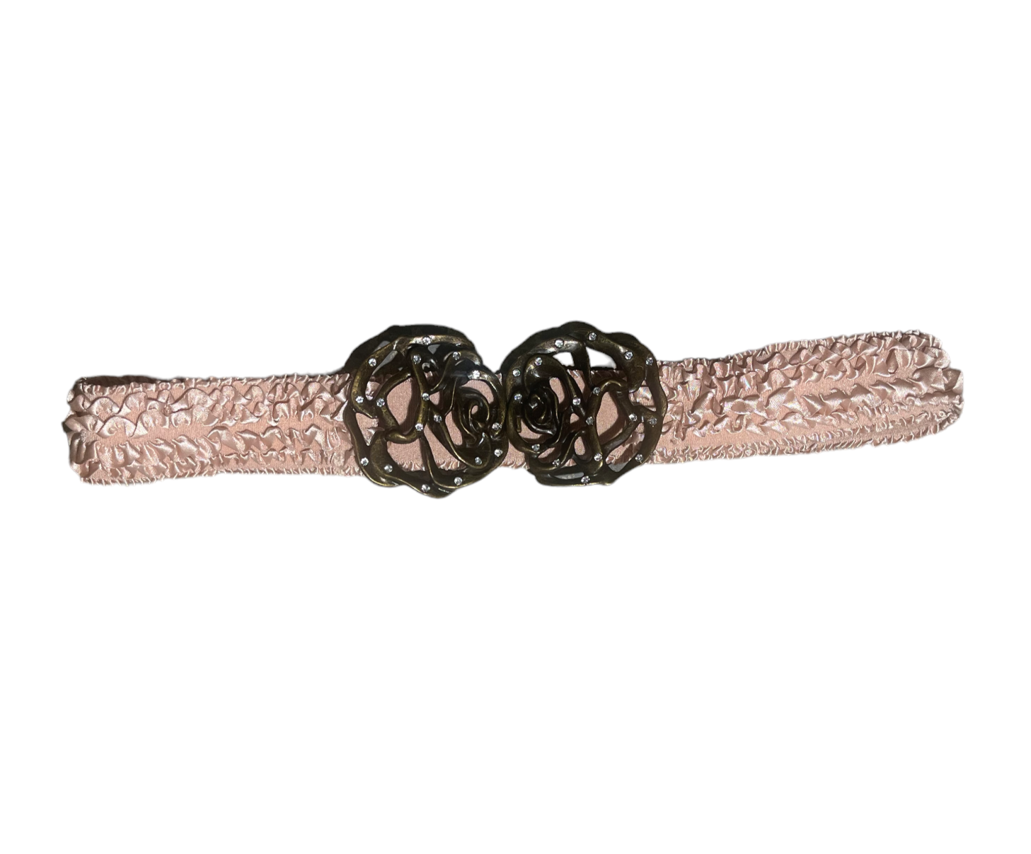 Rose gold elastic on sale belt