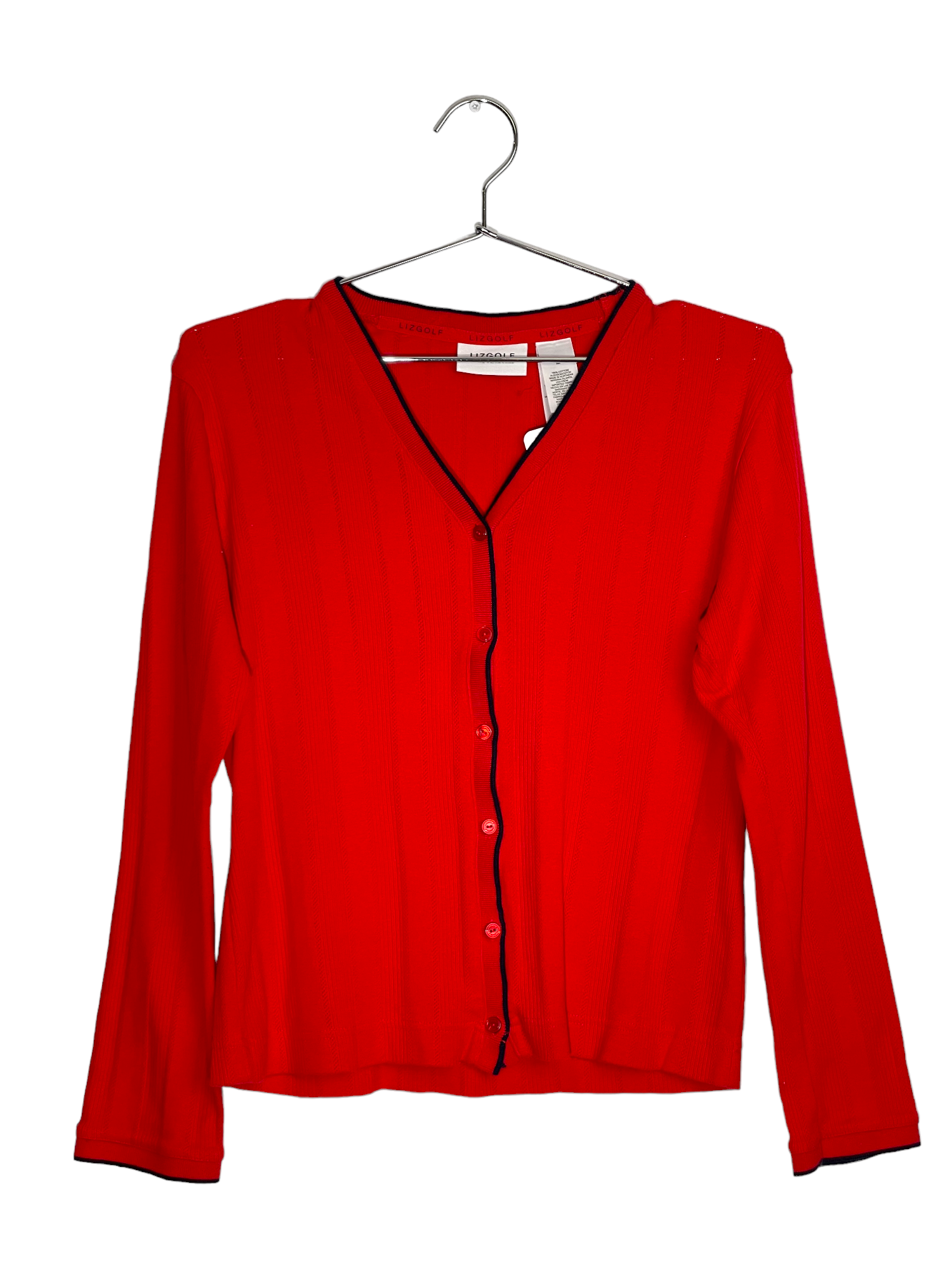 Red Liz Claiborne Cardigan