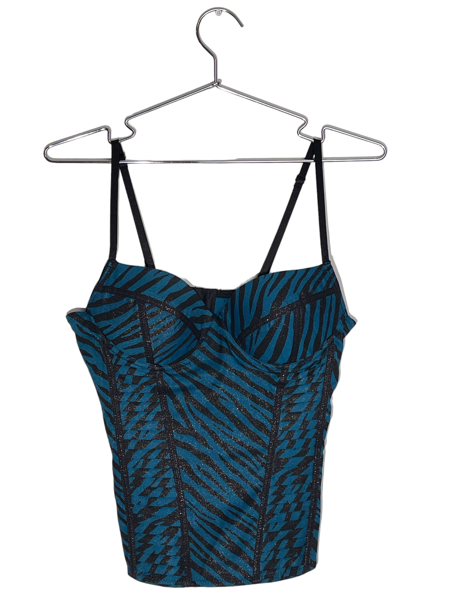 Blue Zebra Bustier