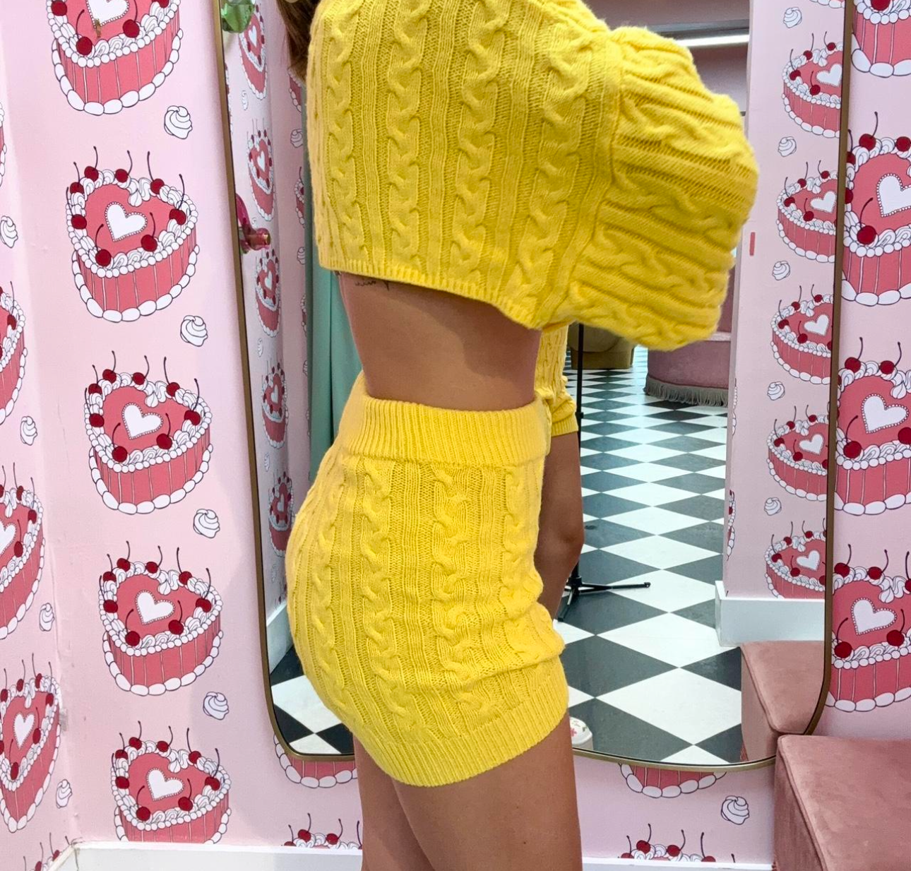 Yellow Knit Co-ord