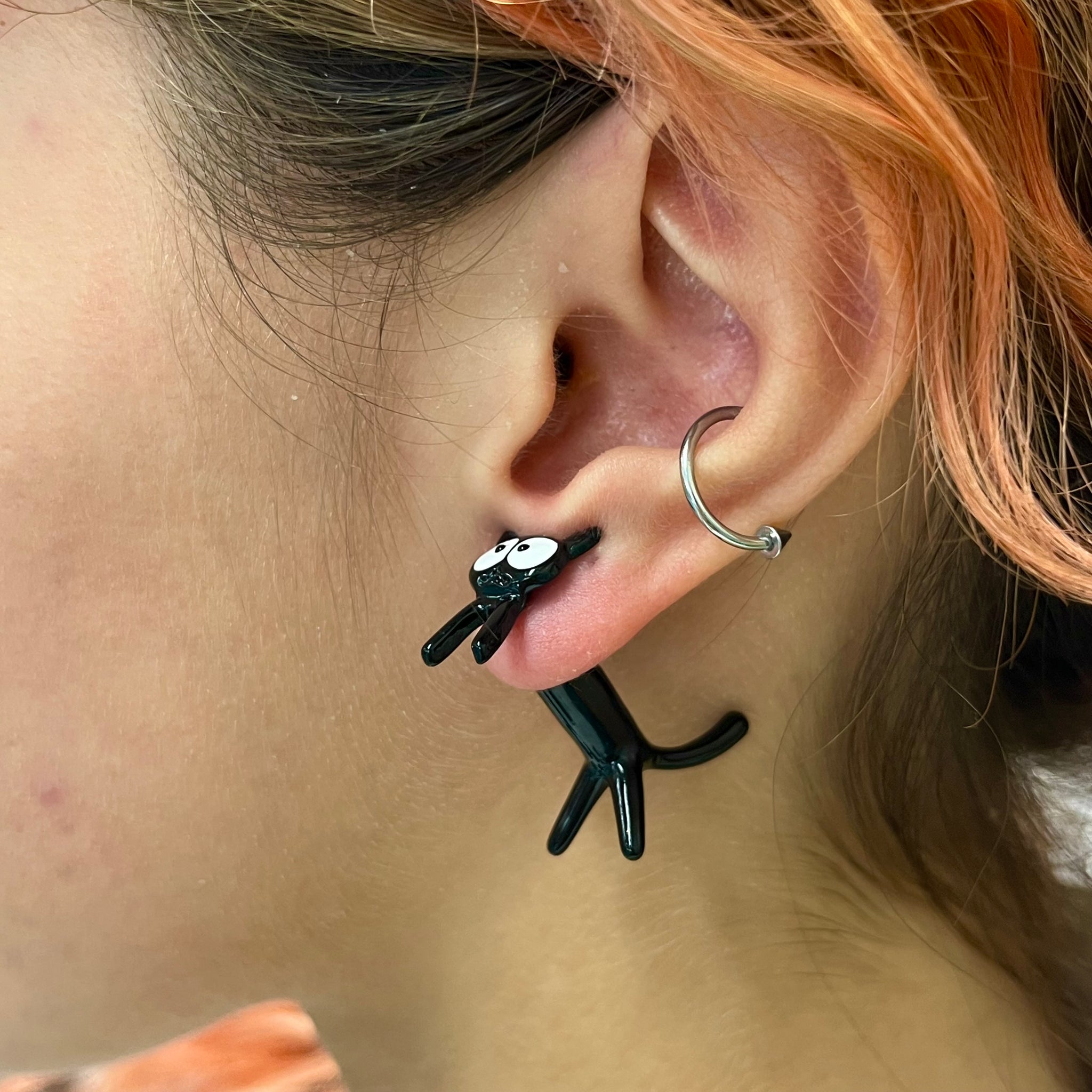 Black Cat Earrings