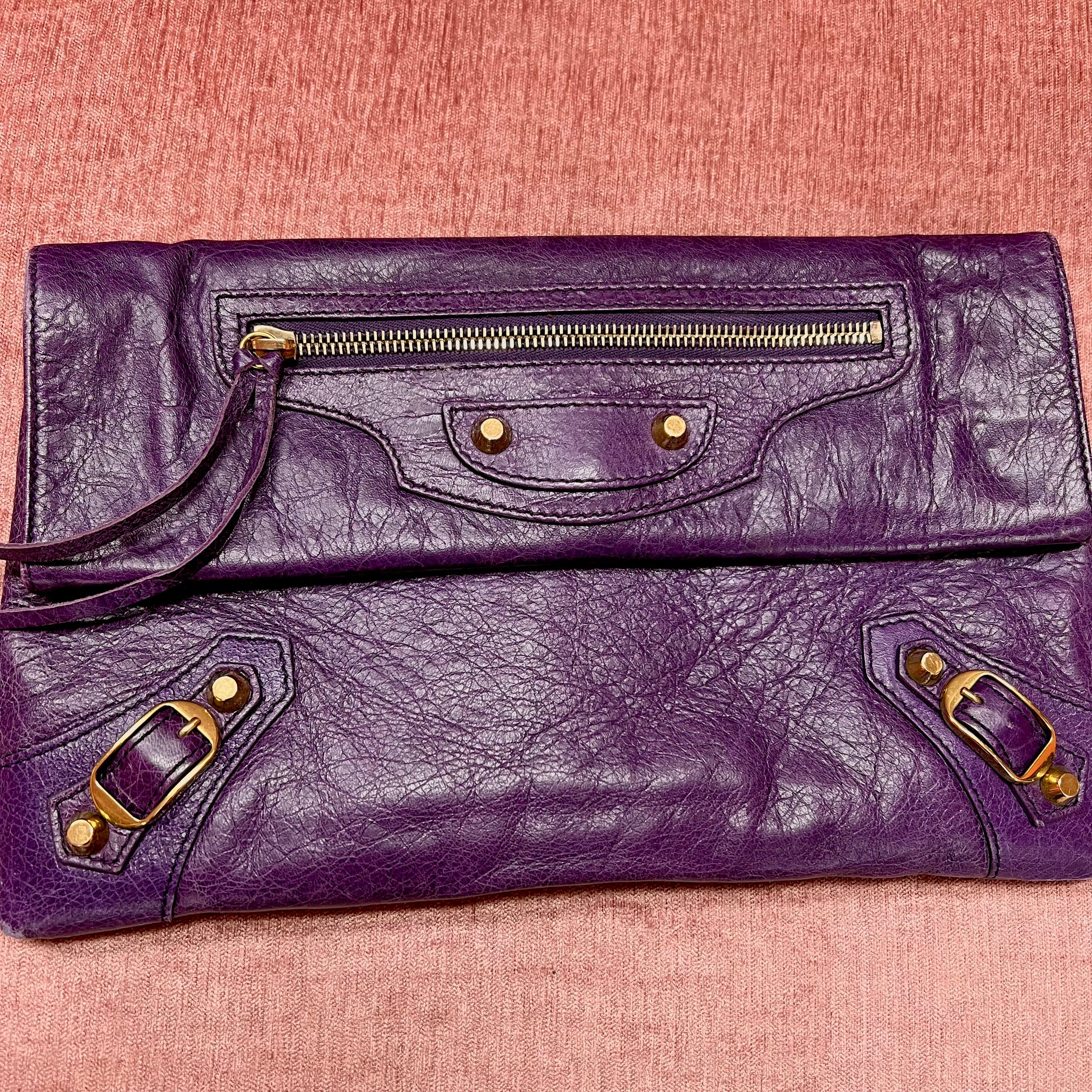 Balenciaga Purple Clutch - Consignment