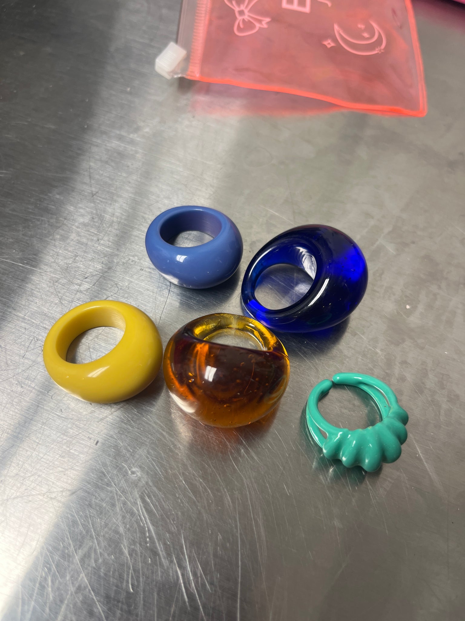 Glass and Acrylic rings