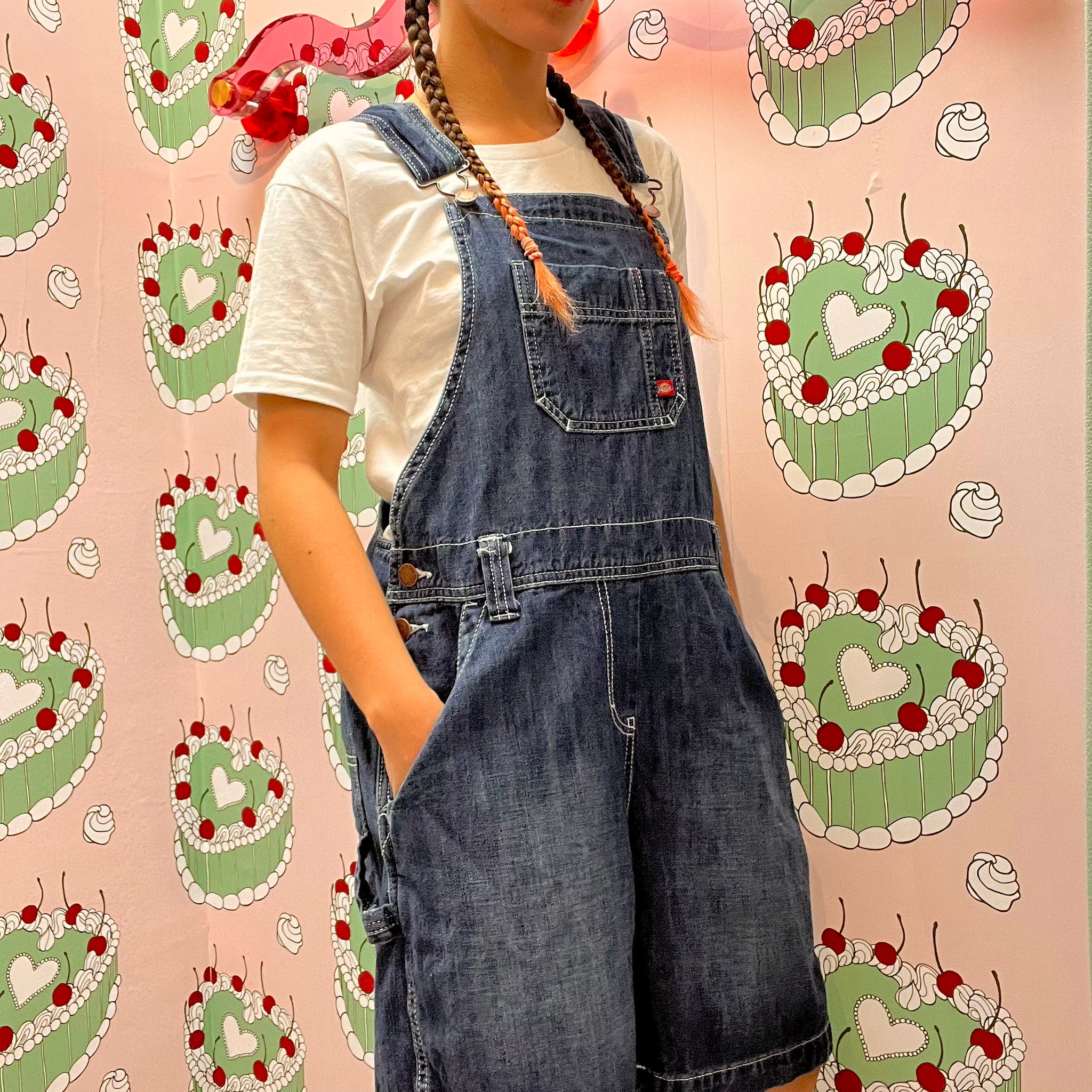 Dickies Dark Wash Denim Overalls