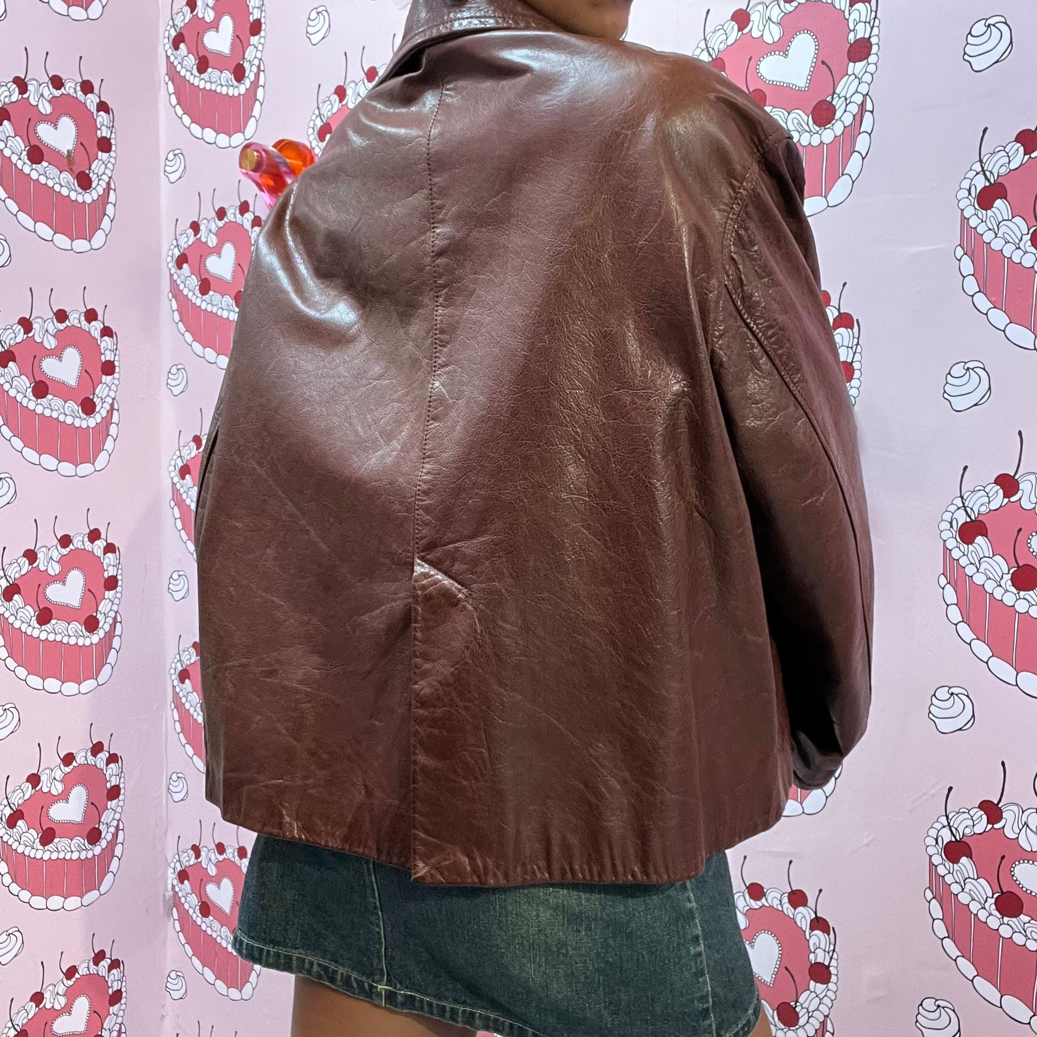 Chocolate Leather Brown Jacket