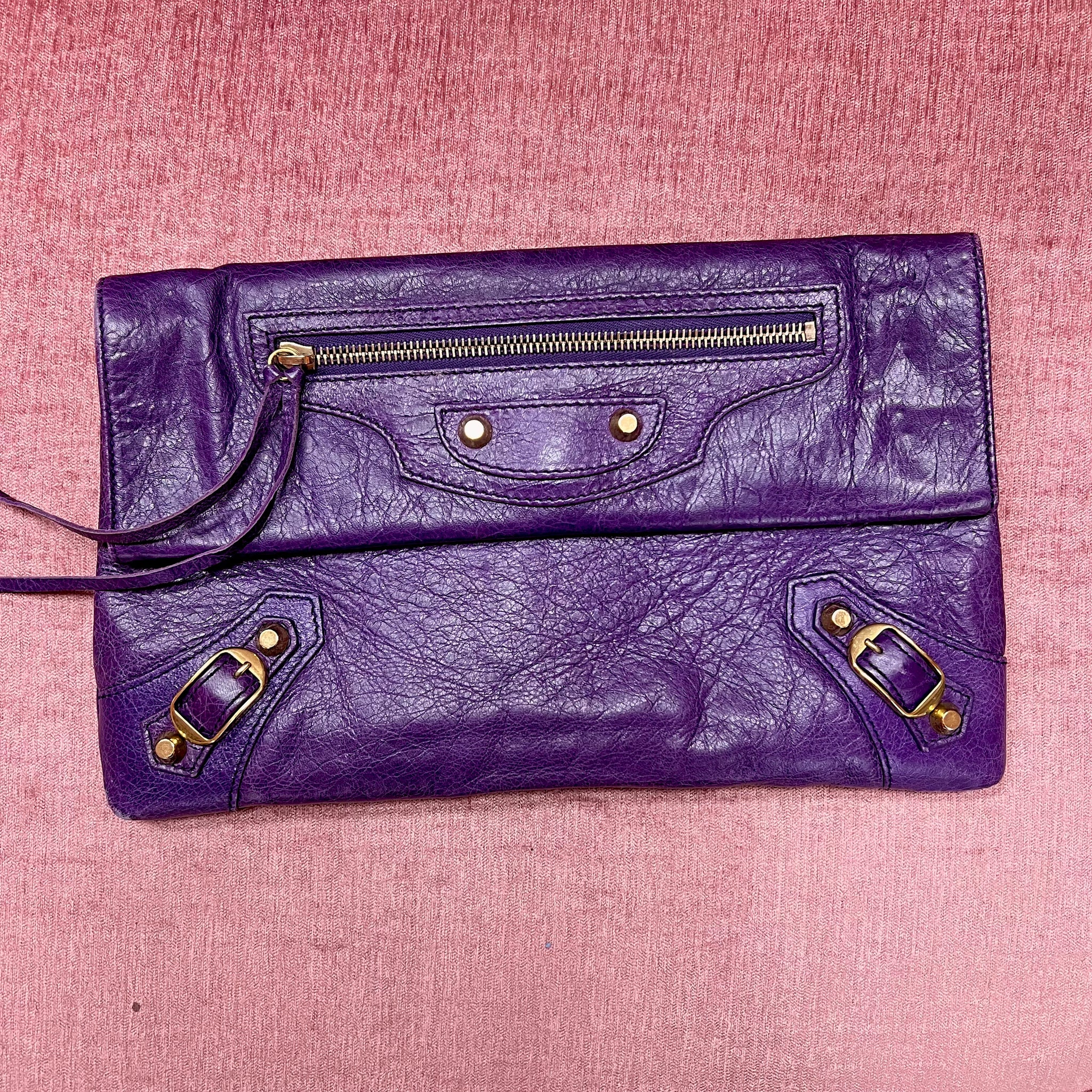 Balenciaga Purple Clutch - Consignment