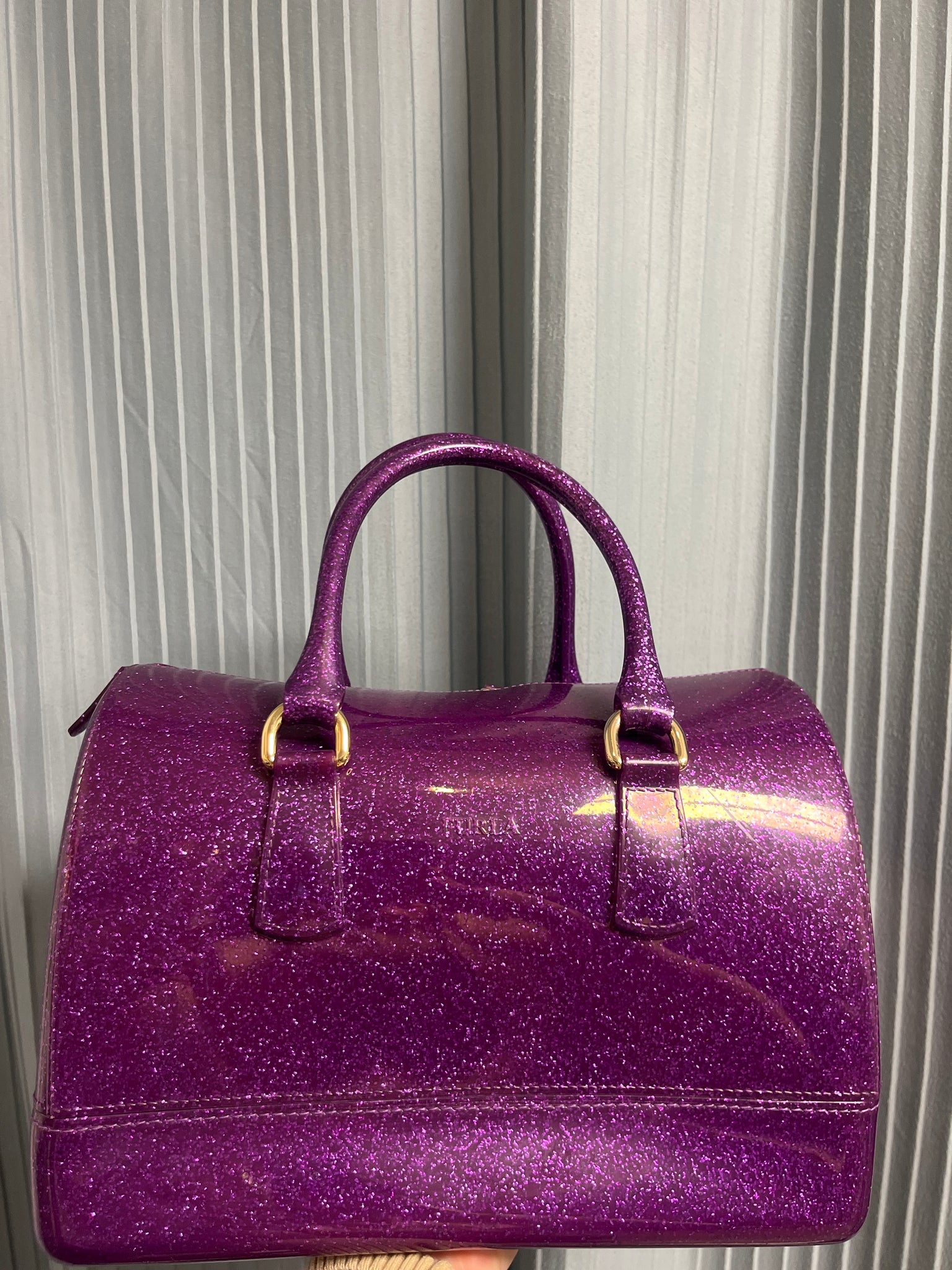 Purple Furla Candy Bag
