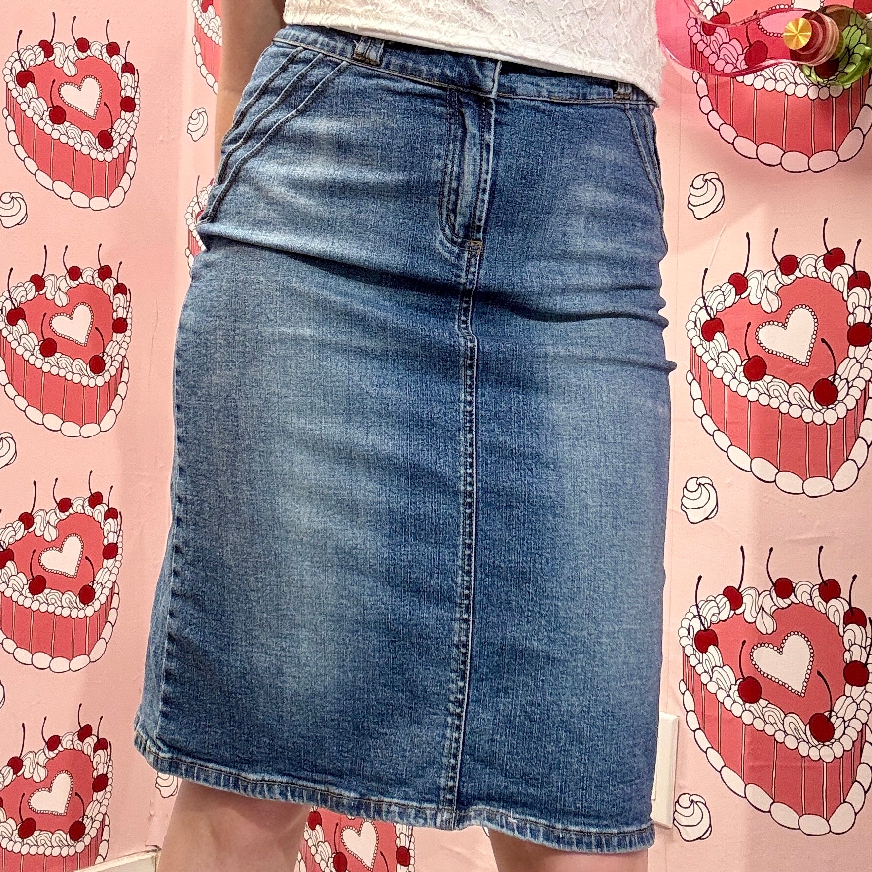 Rampage Denim Midi Skirt