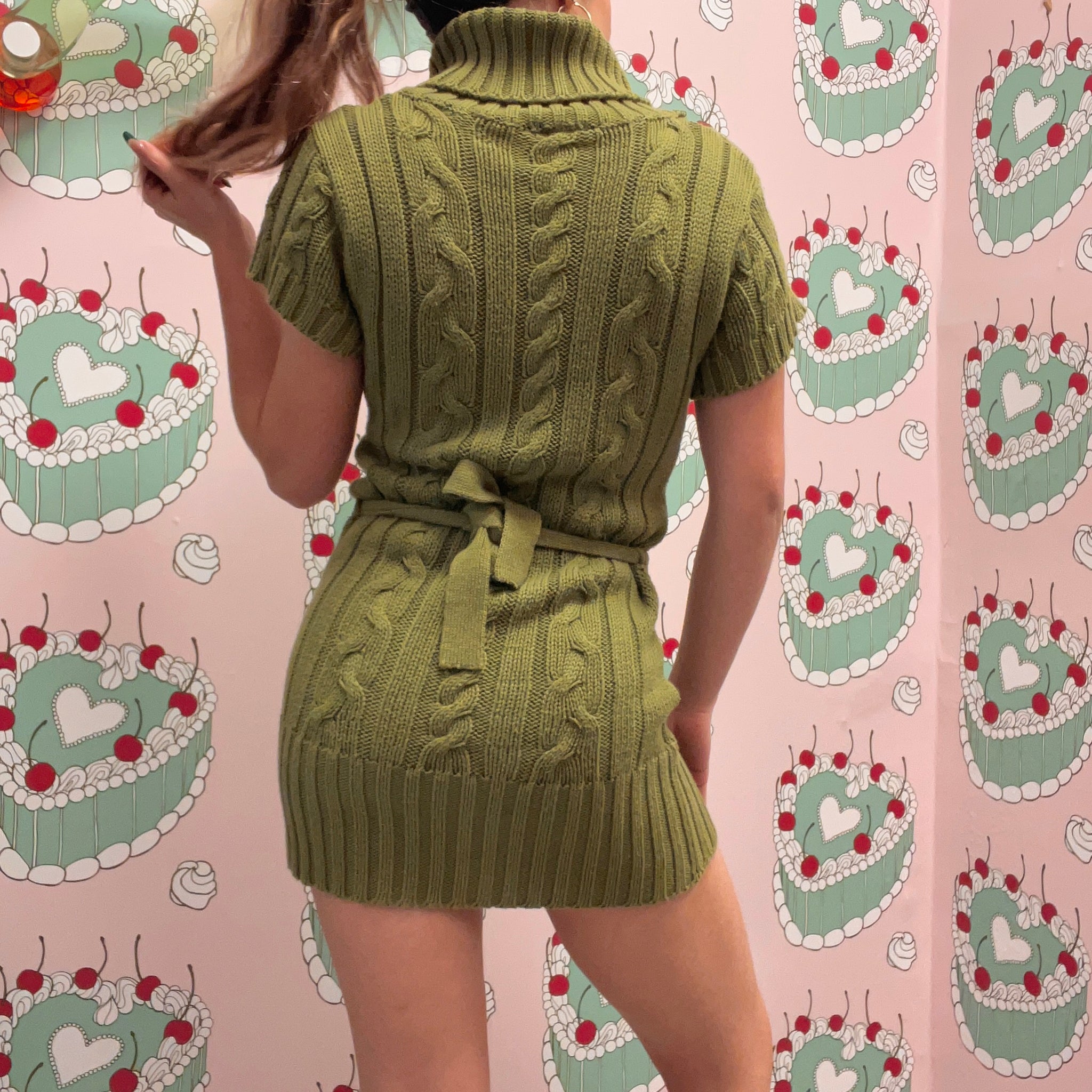 Green Knit Dress