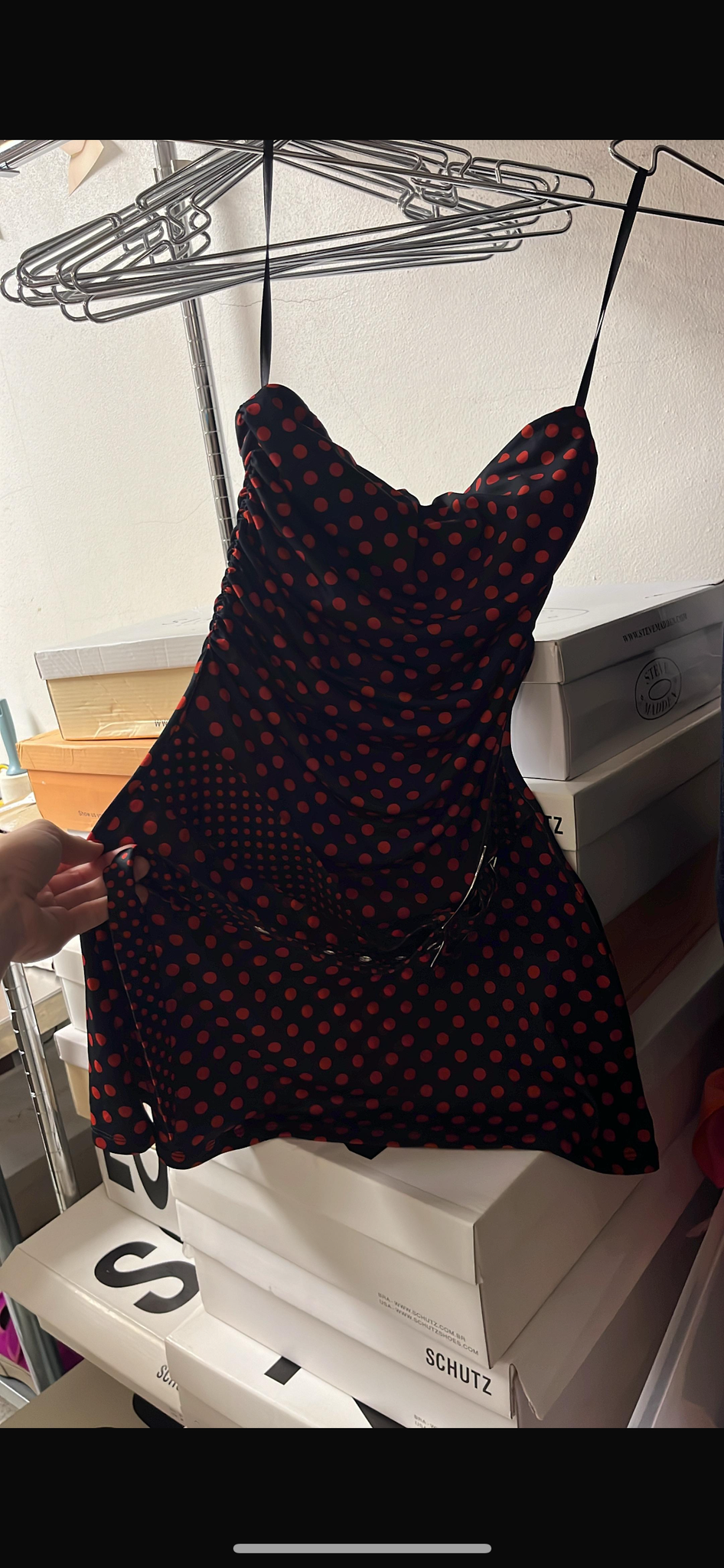 Miaou black and red polka dot dress - consignment