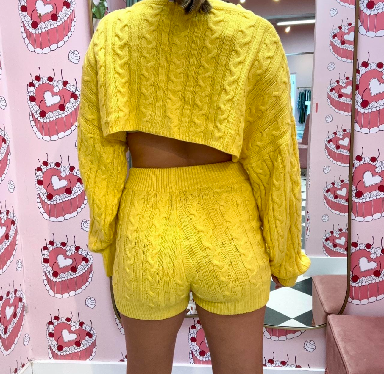 Yellow Knit Co-ord