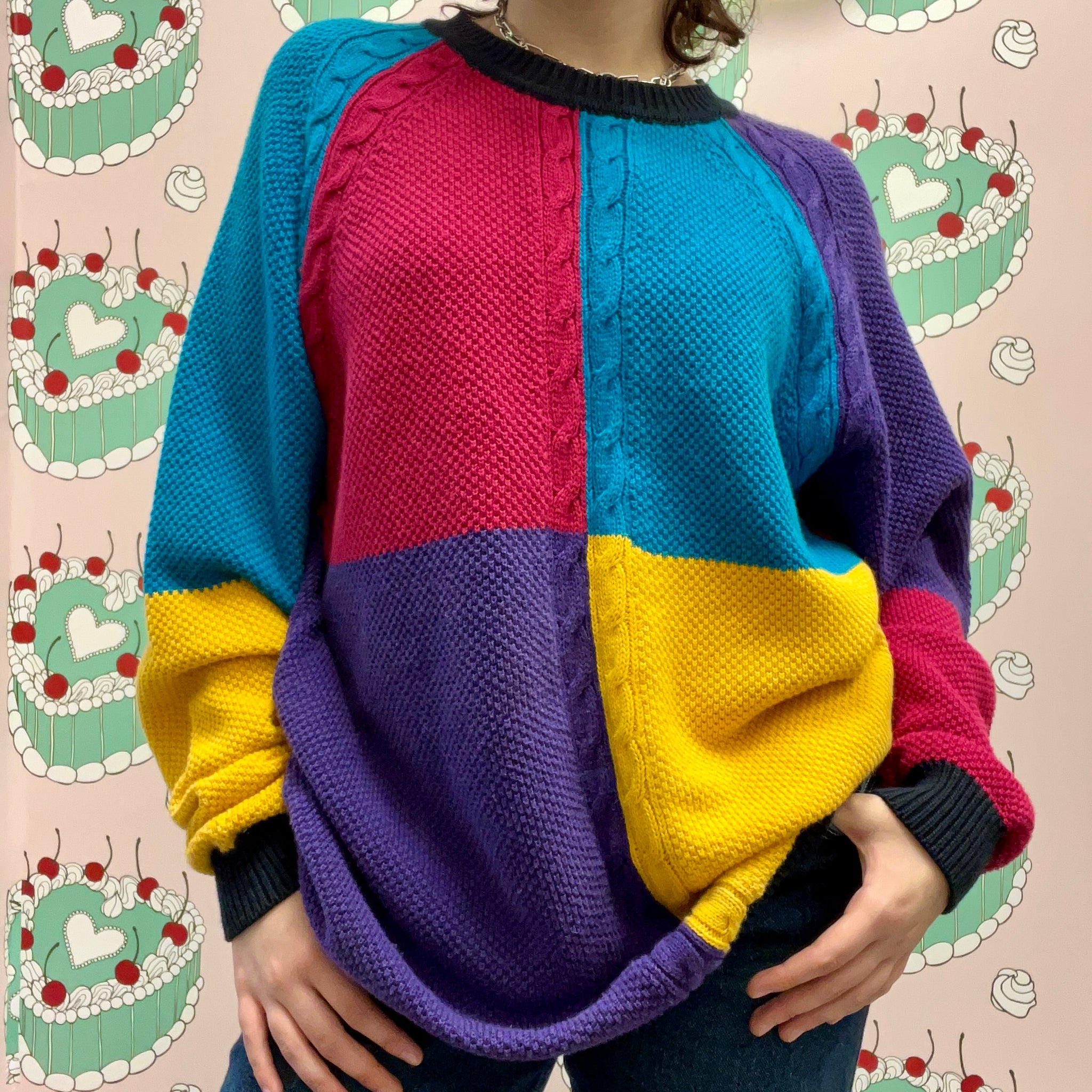 Multicolored Block Sweater