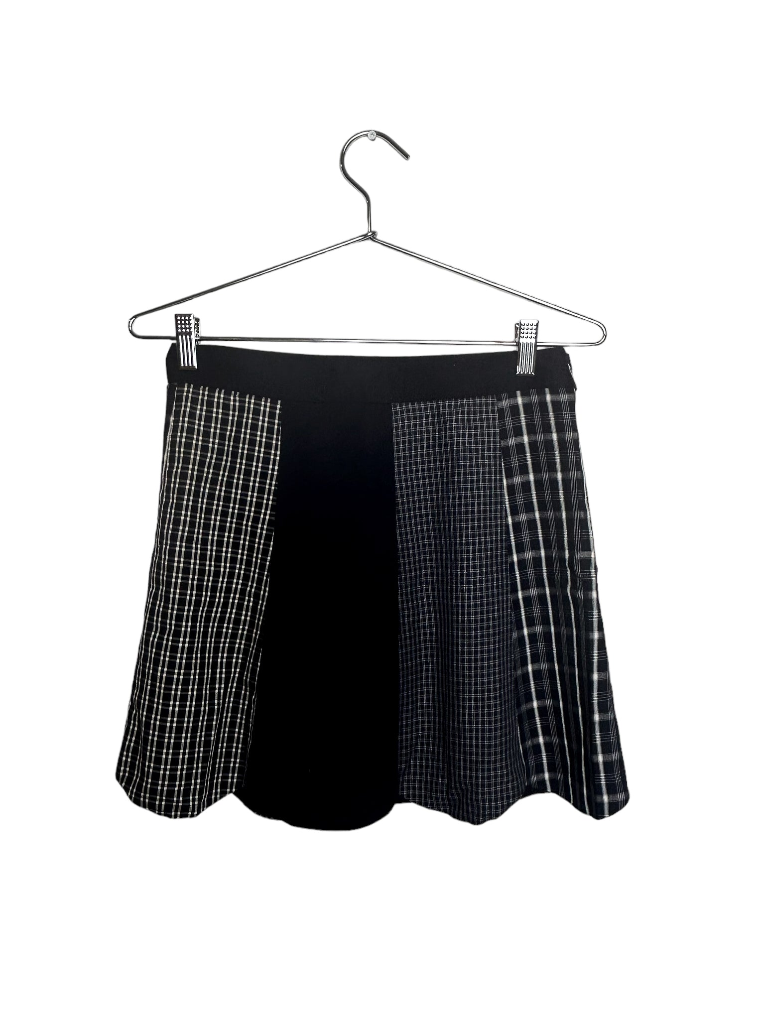 Multi Plaid Mini Skirt