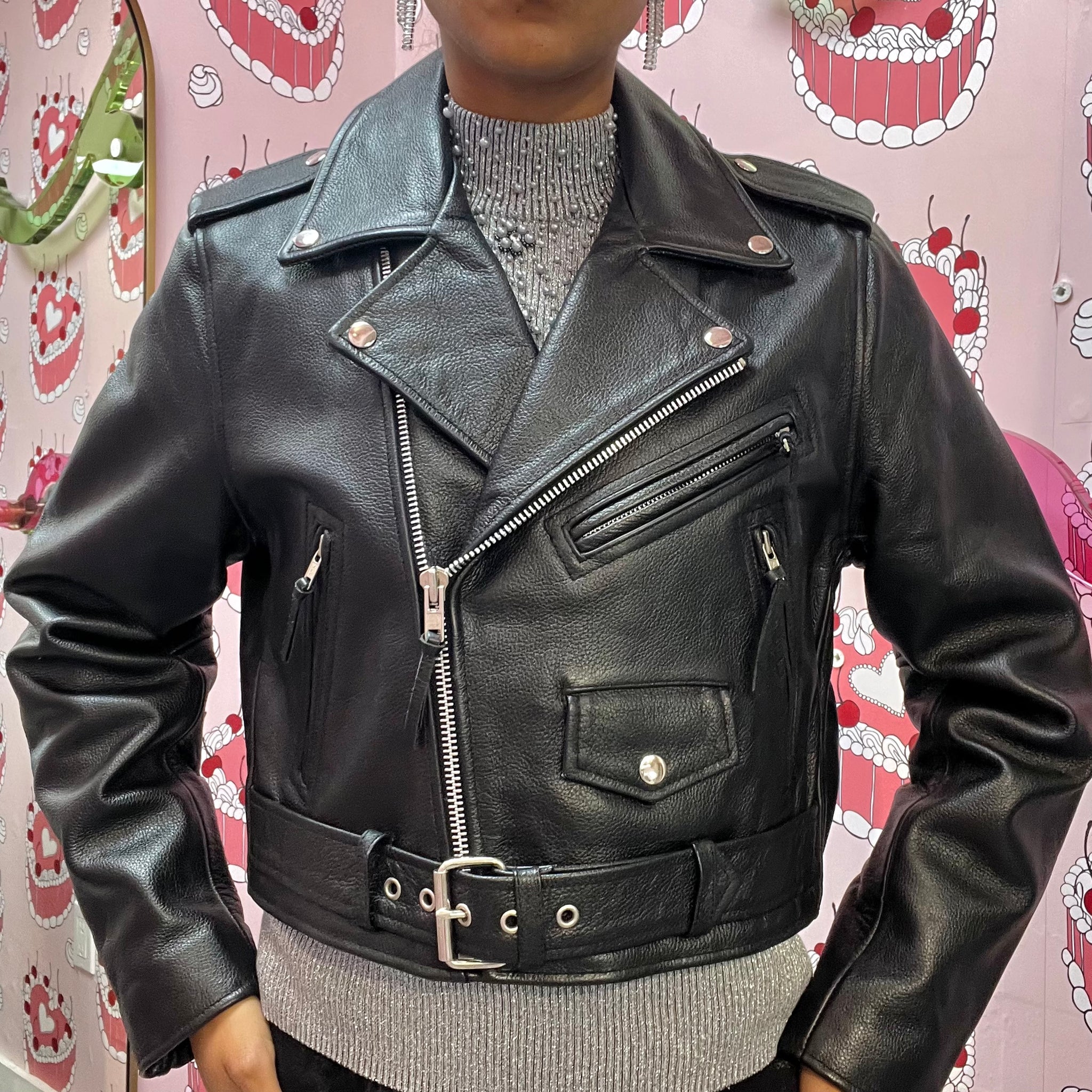 FMC Leather Biker Jacket