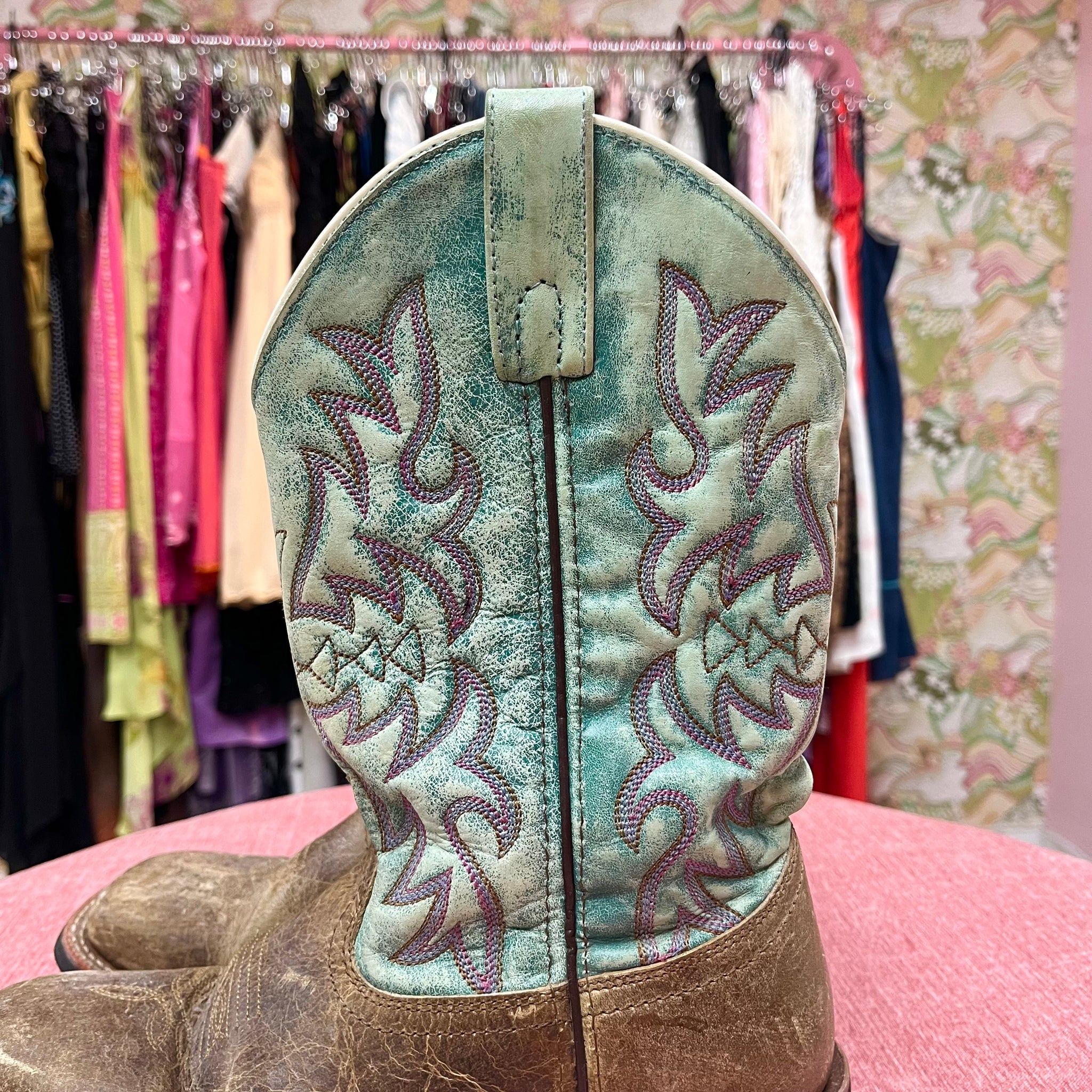 Blue & Purple Western Boots