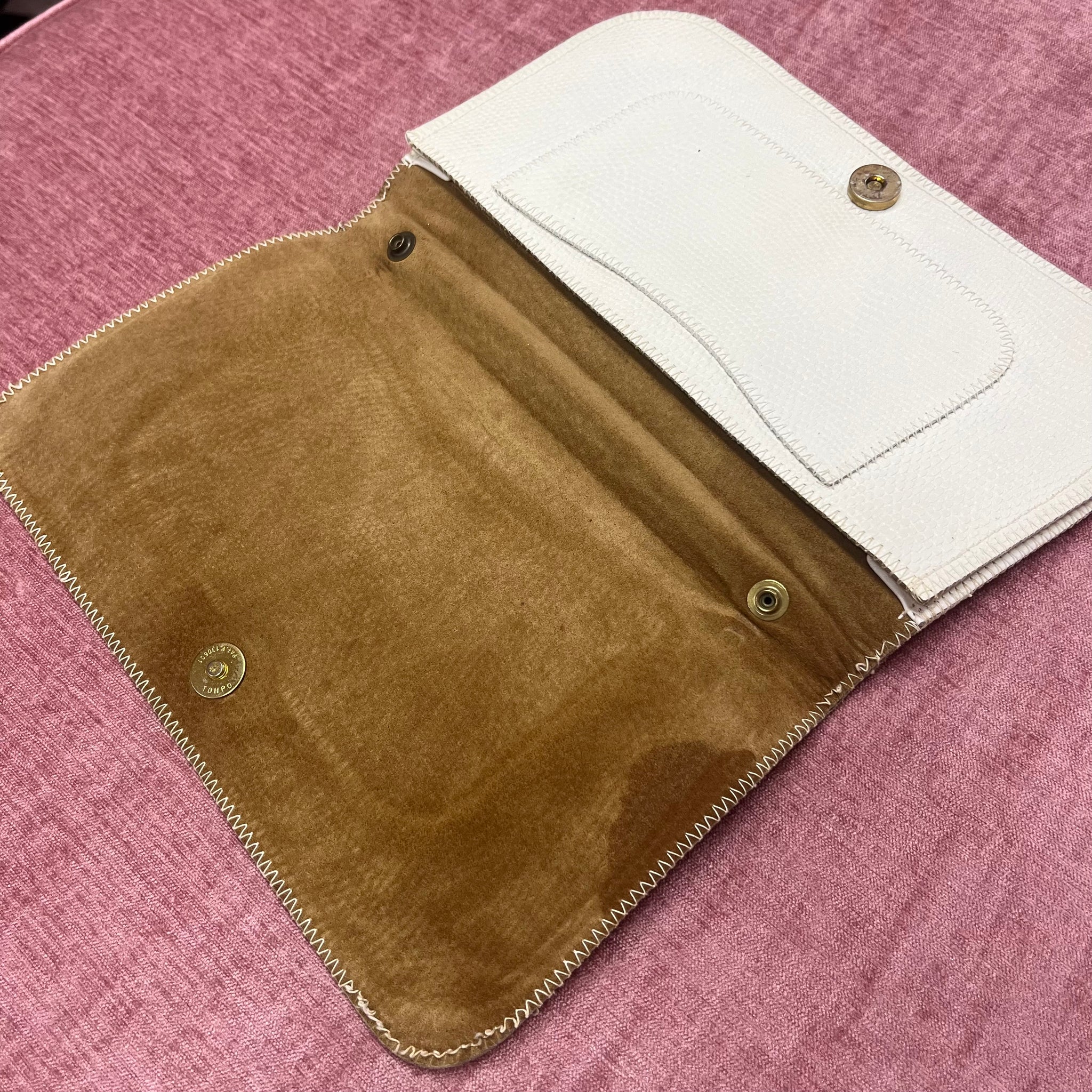 VTG Abstract Leather Clutch