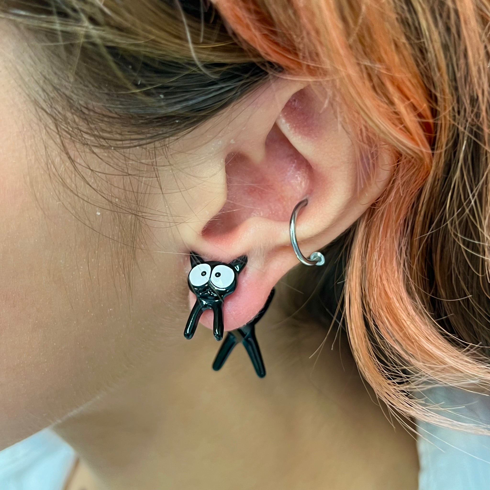 Black Cat Earrings