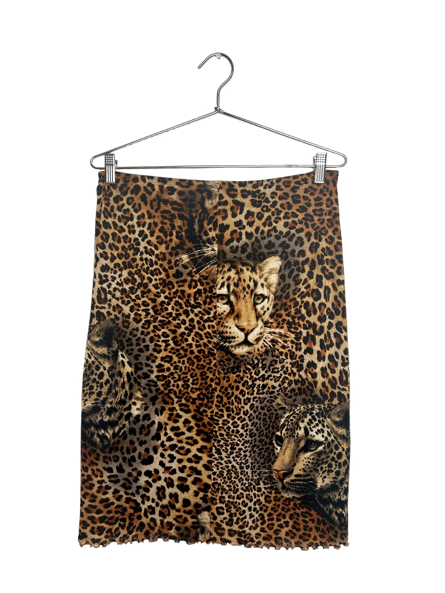 Cheetah Print Midi Skirt