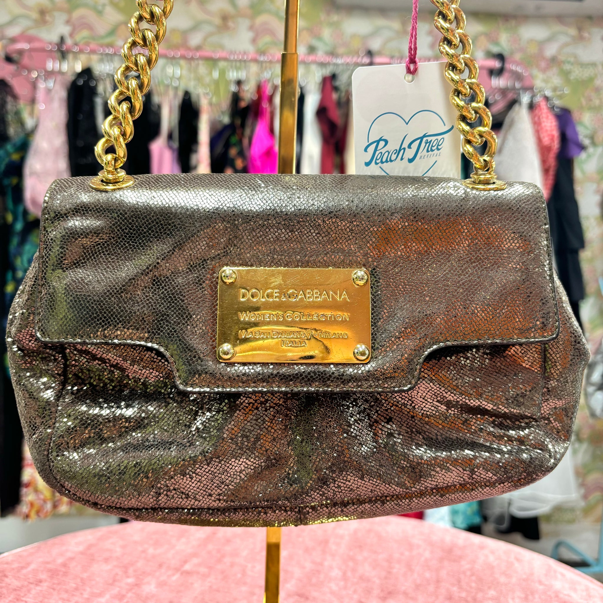 Dolce & Gabbana Metallic Purse - Consignment