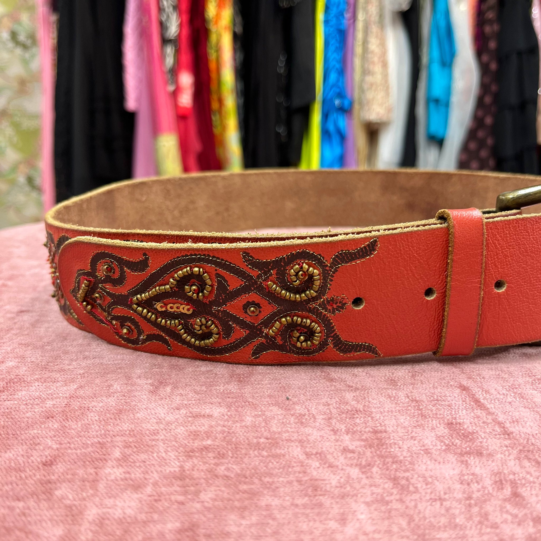 Beaded Sequins Belt