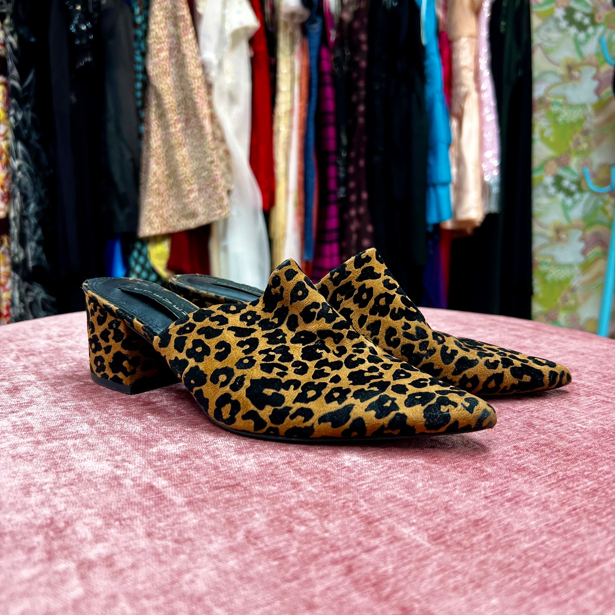 Steve Madden Animal Print Mules