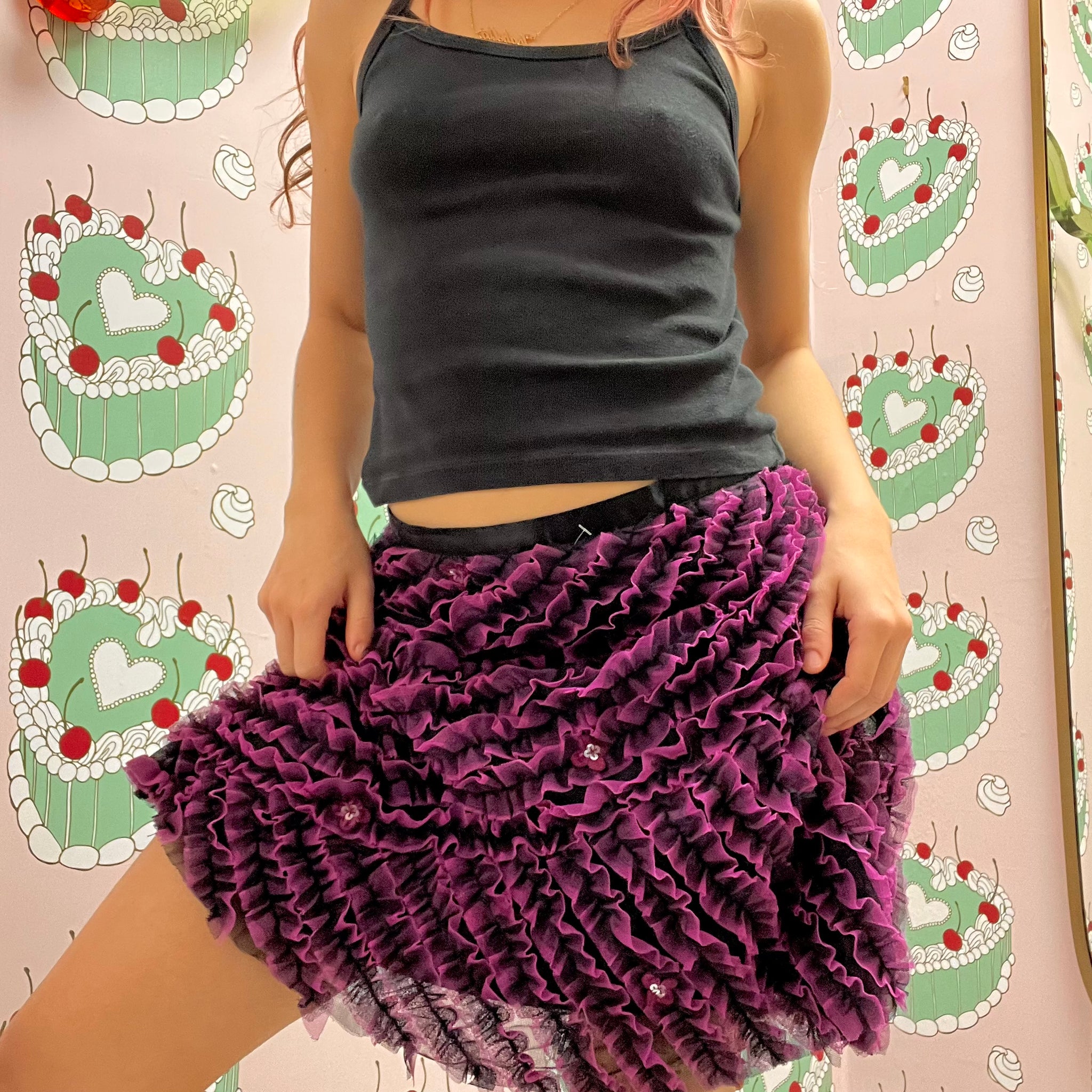 Purple Tull Skirt