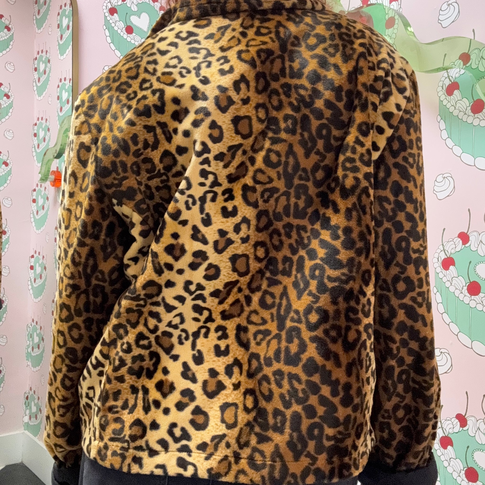 Animal Print Bomber Jacket