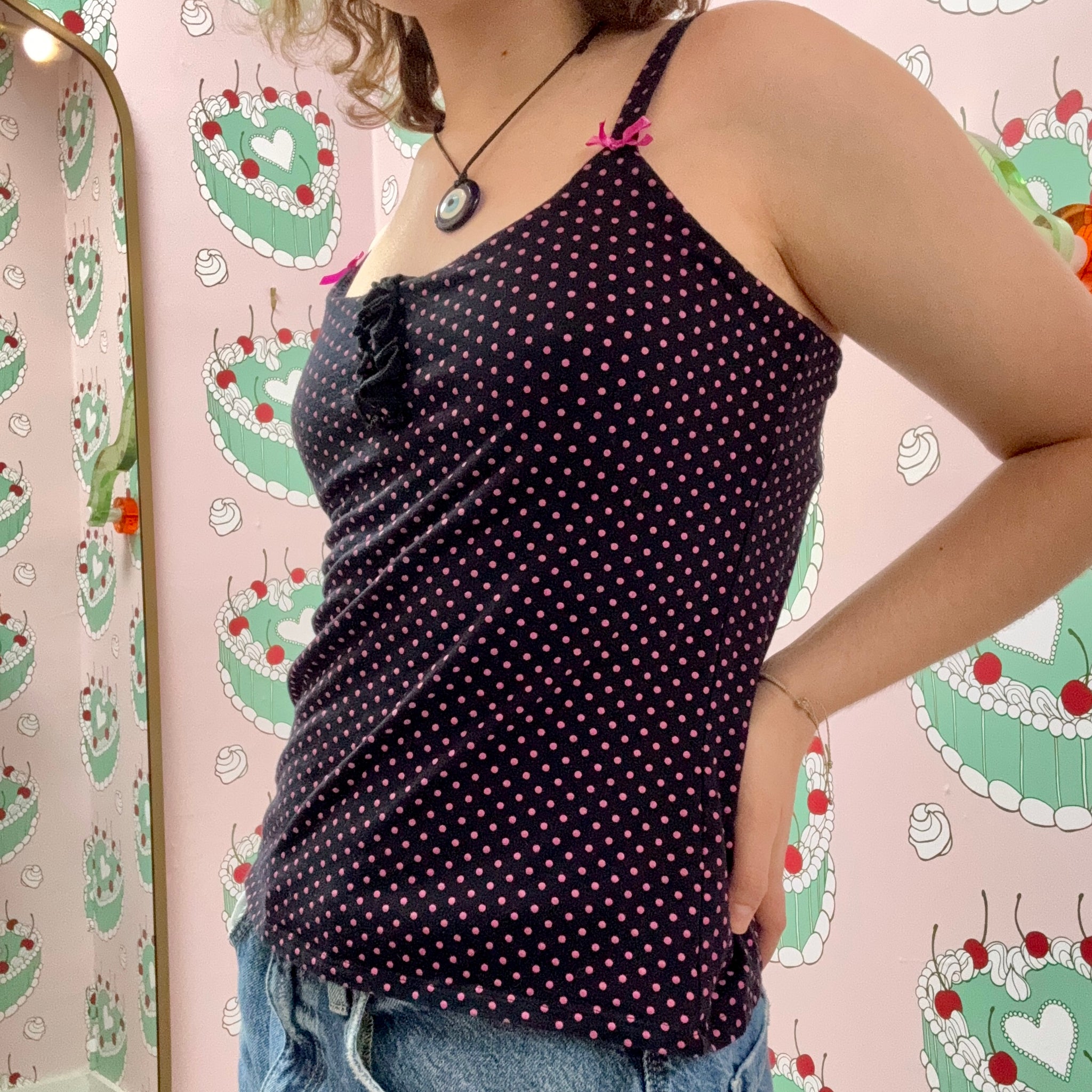 Betsey Johnson Polka Dot Vest