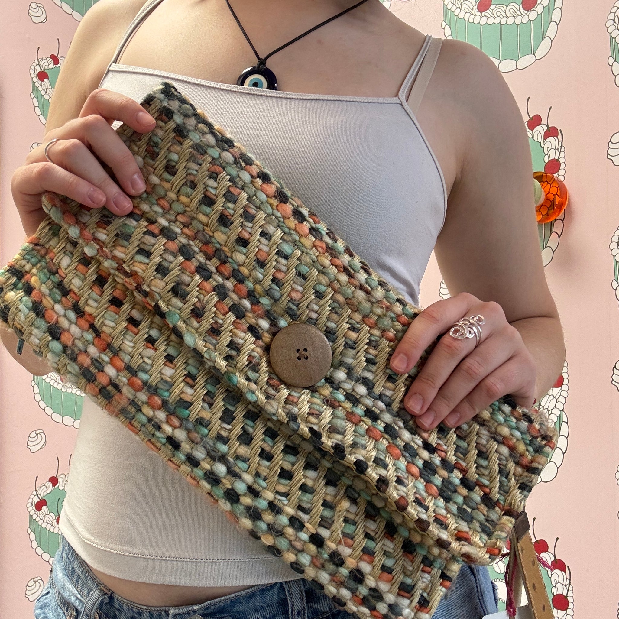 Woven Clutch Bag