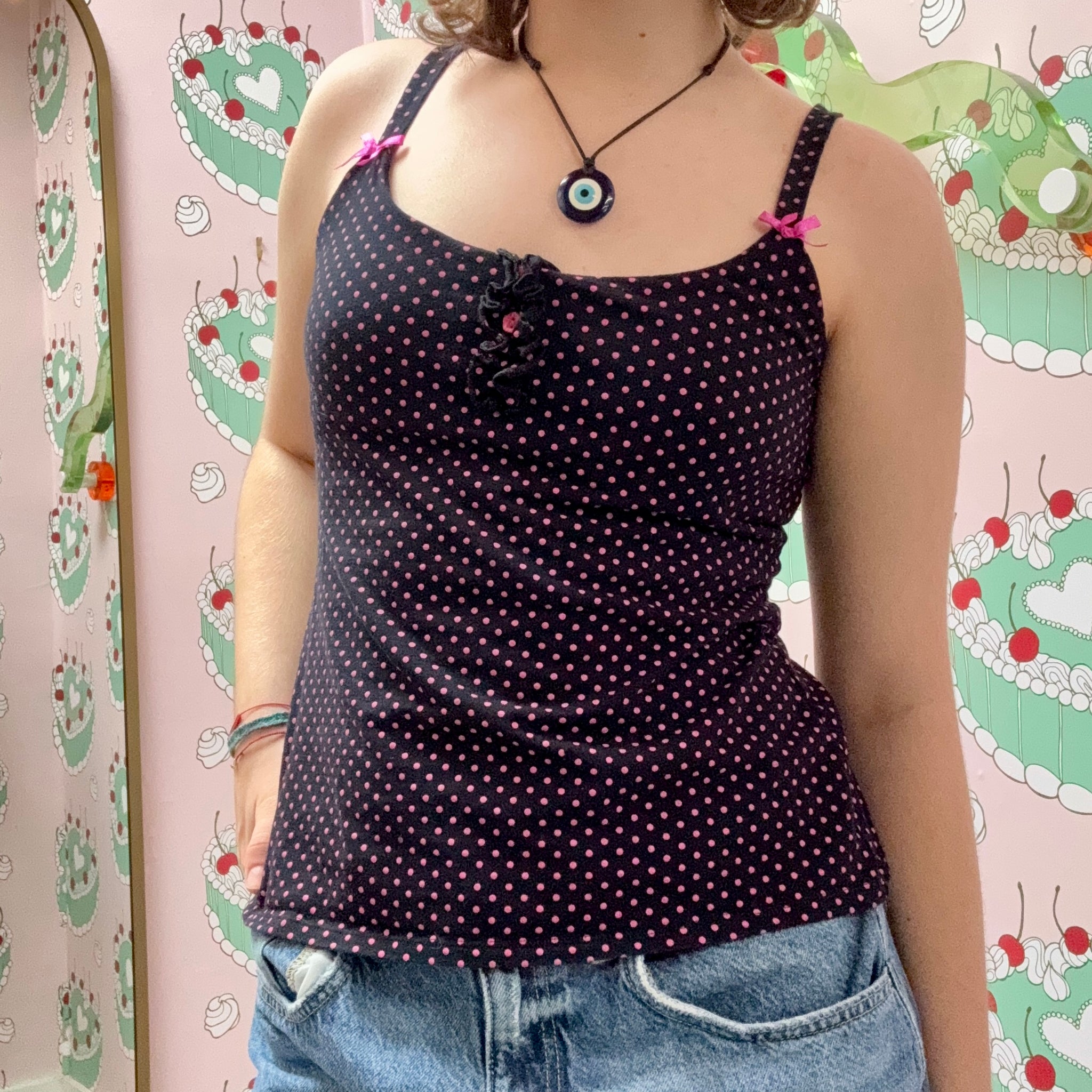 Betsey Johnson Polka Dot Vest