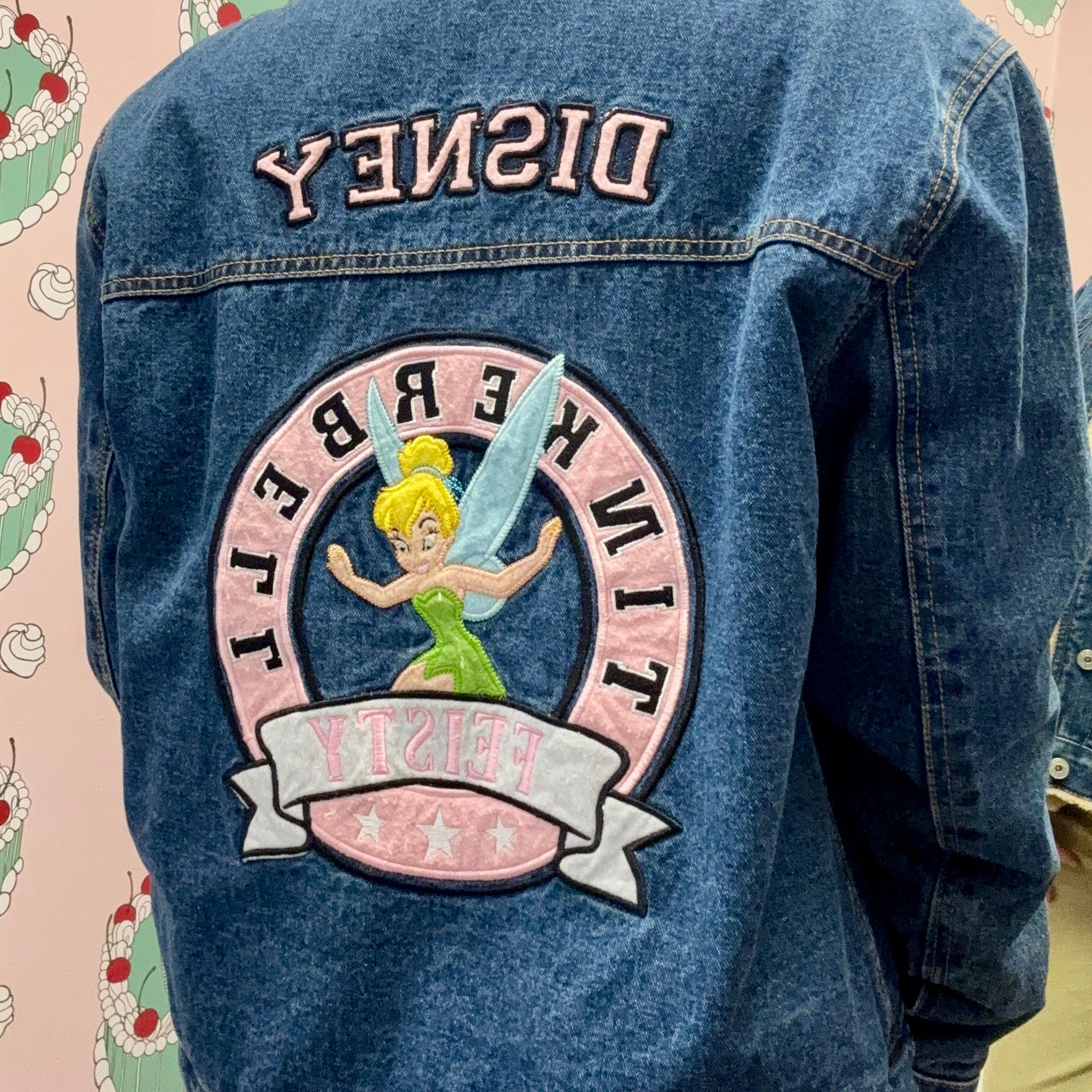 Tinker Bell Disney Denim Fur Jacket