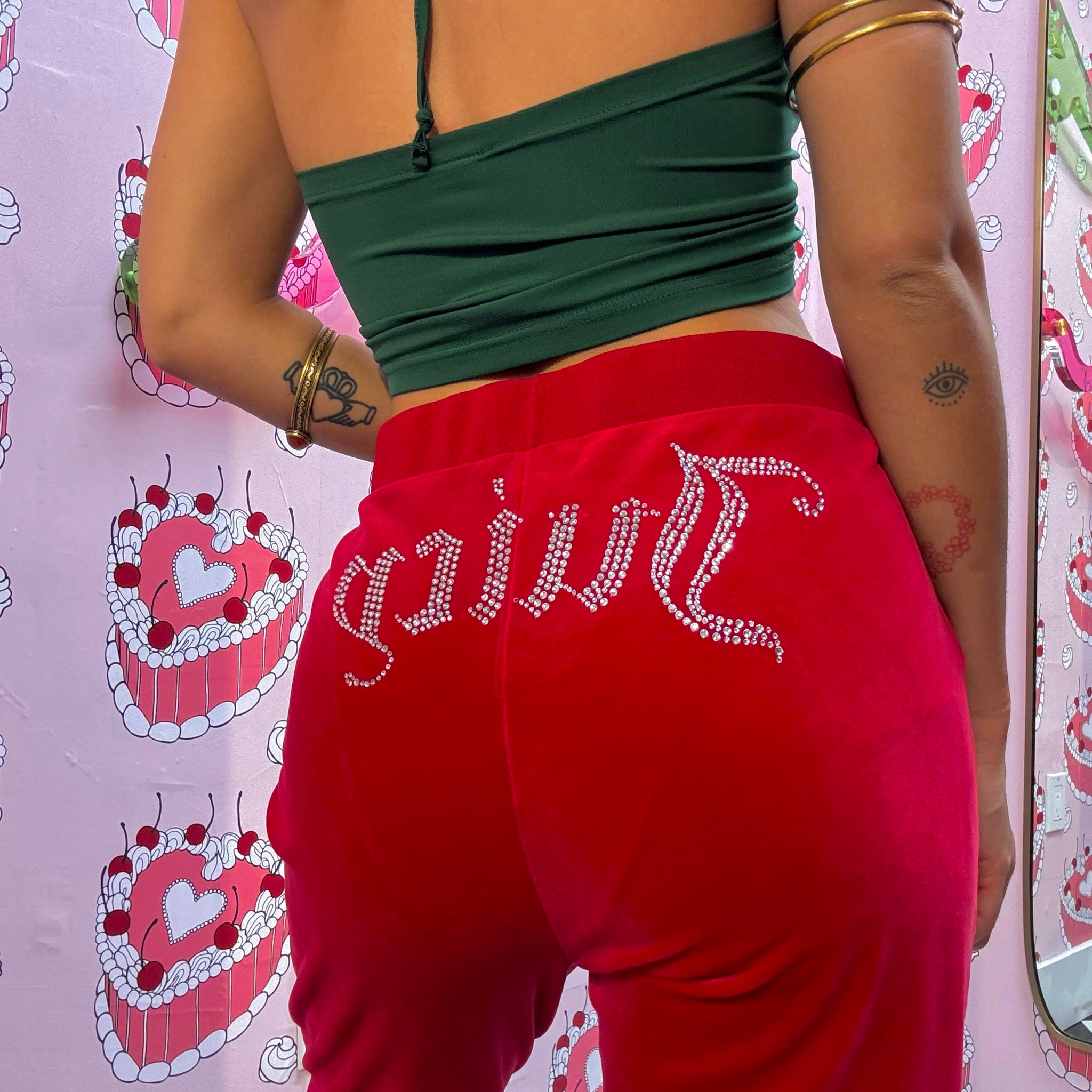 Juicy Couture Red Sweatpants