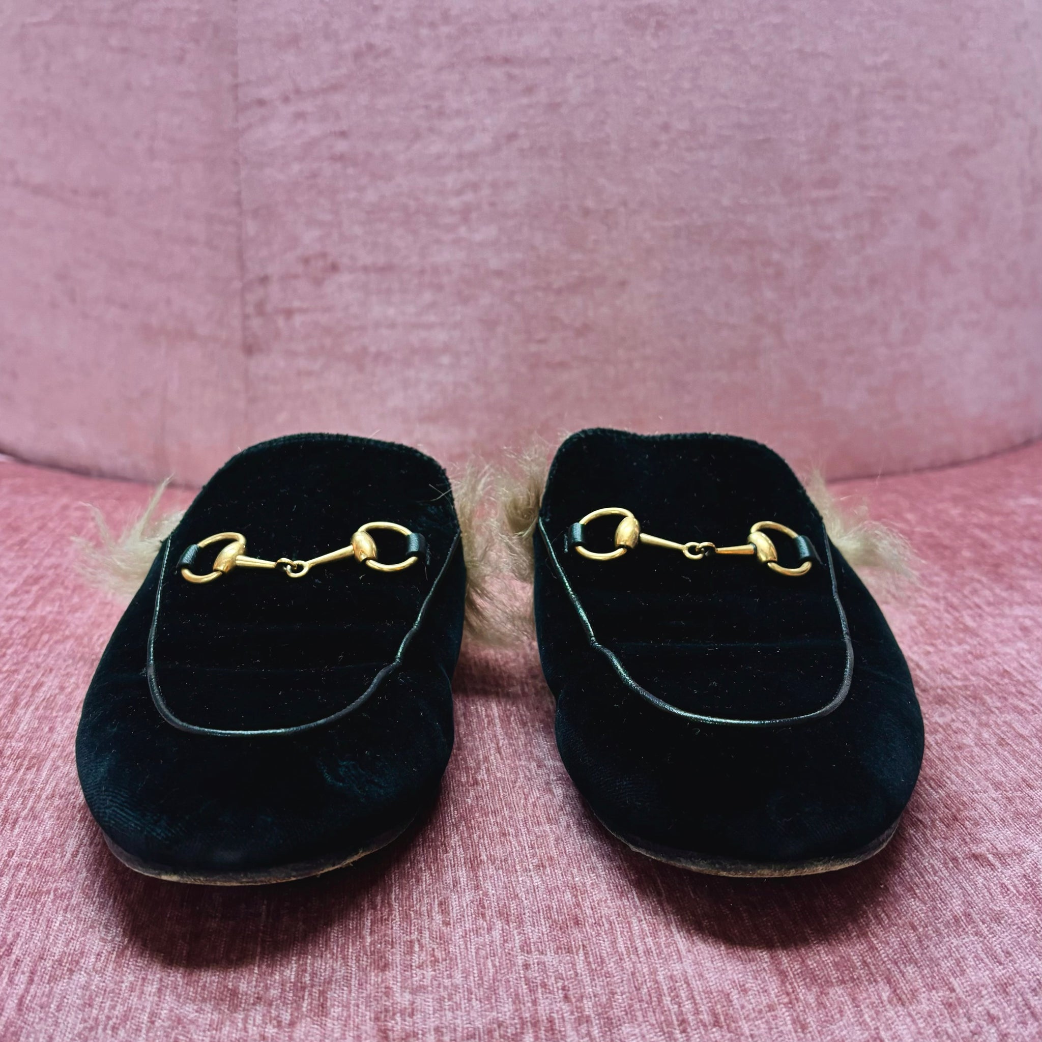 Gucci Fur Loafers