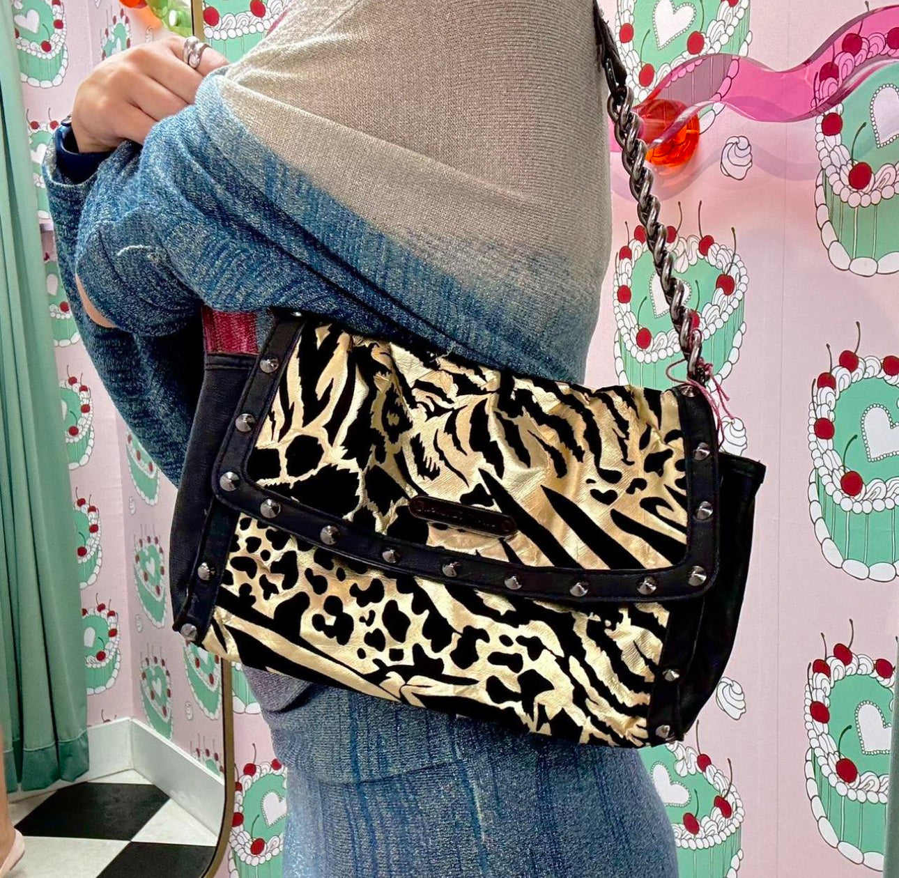 Betsey Johnson Zebra Purse