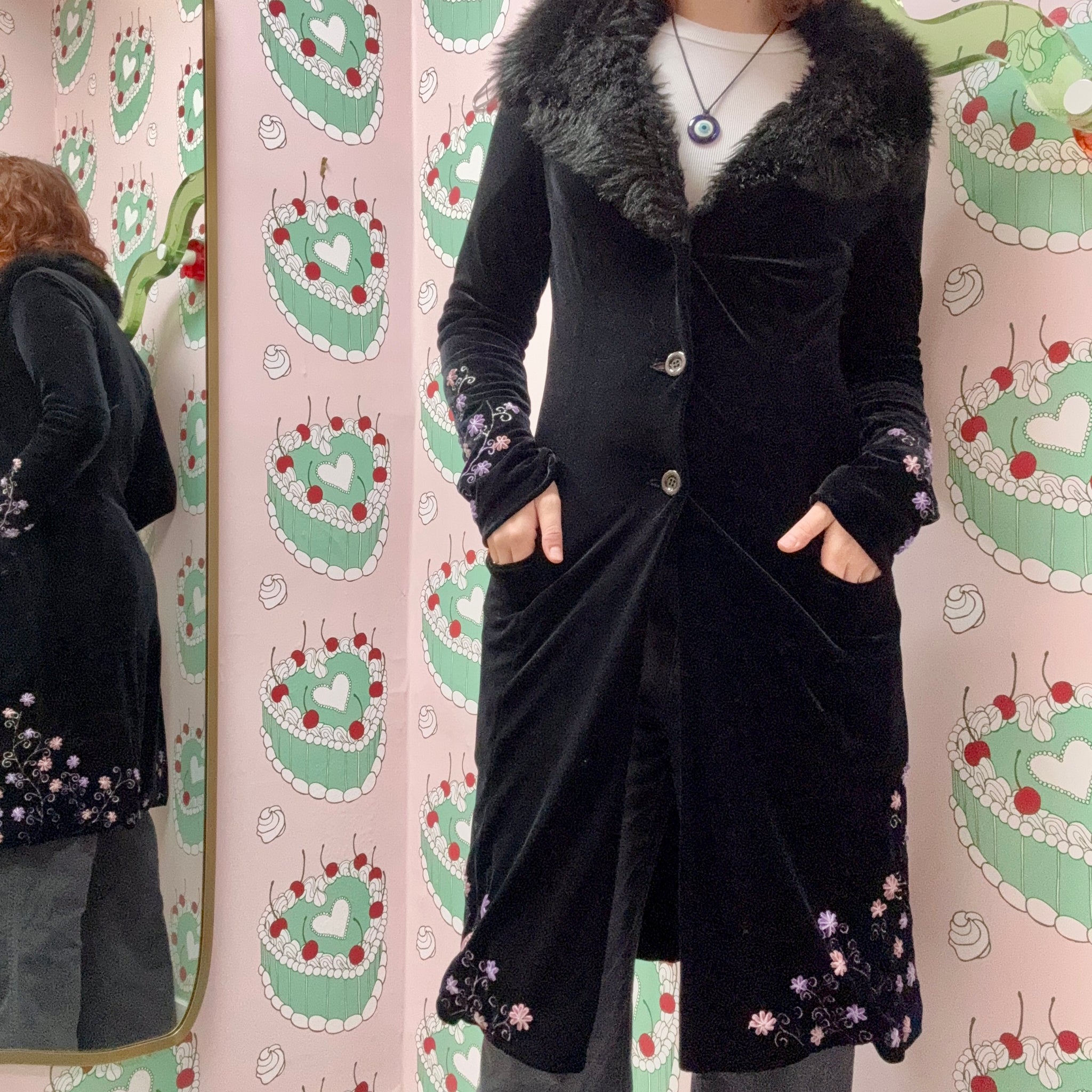 Betsey Johnson Velvet Coat - Consignment