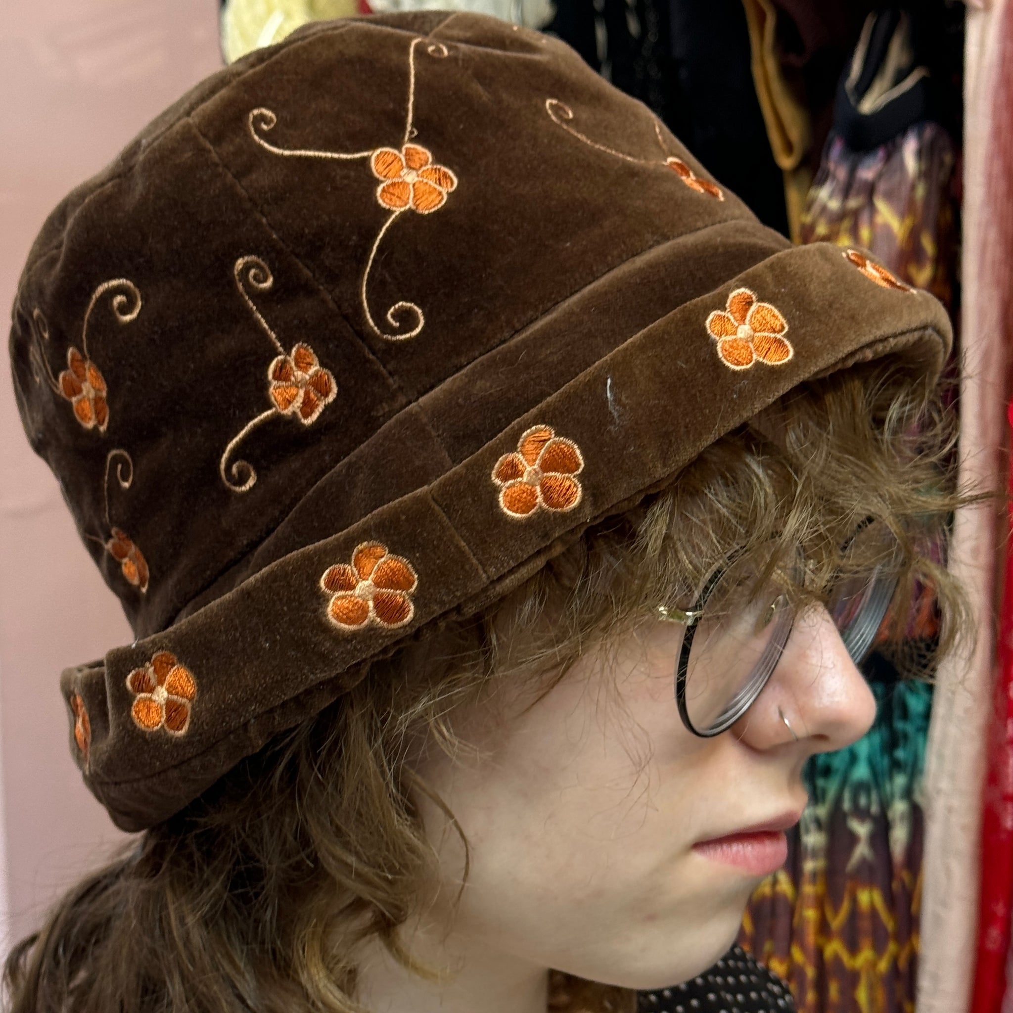 Orange Flower Bucket Hat