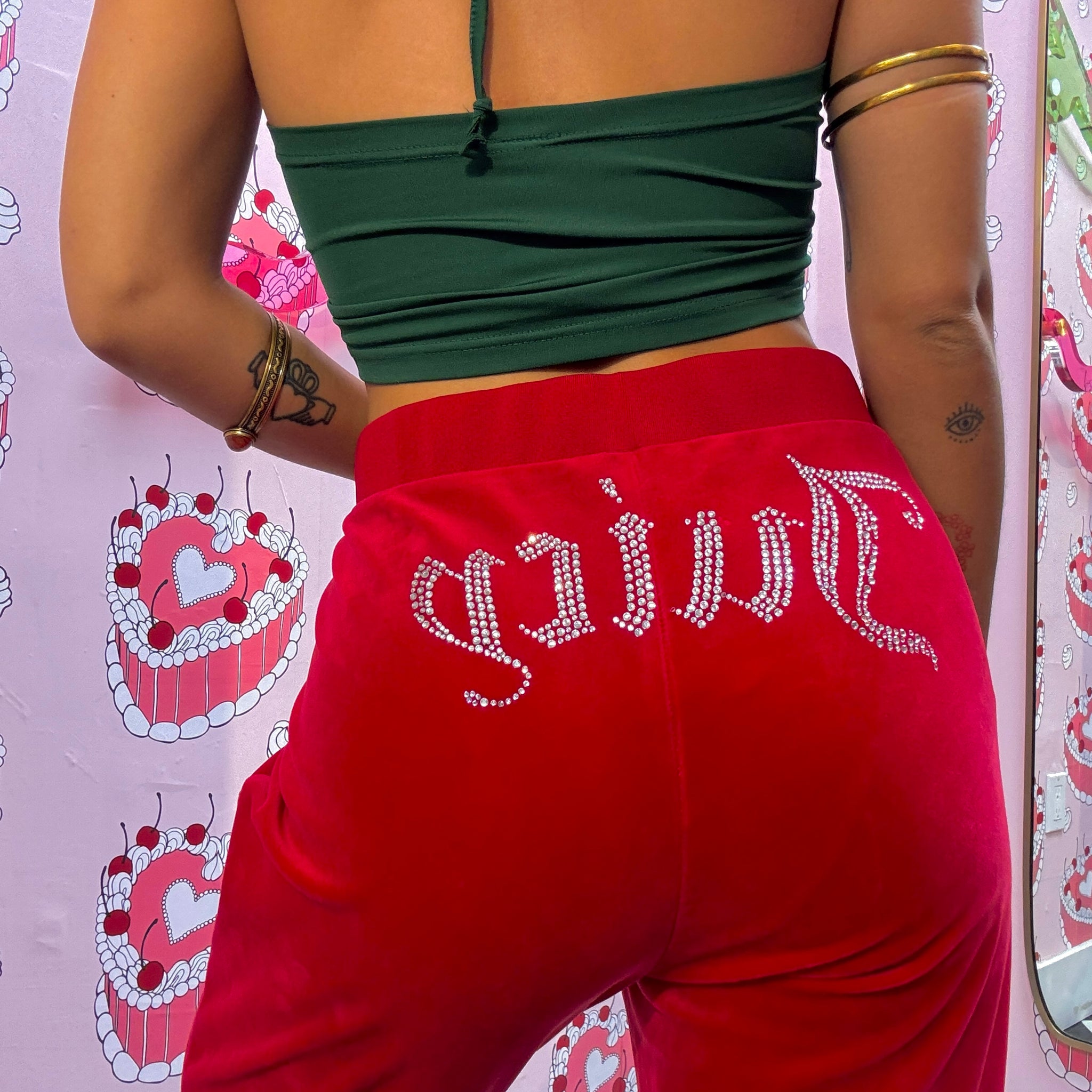 Juicy Couture Red Sweatpants