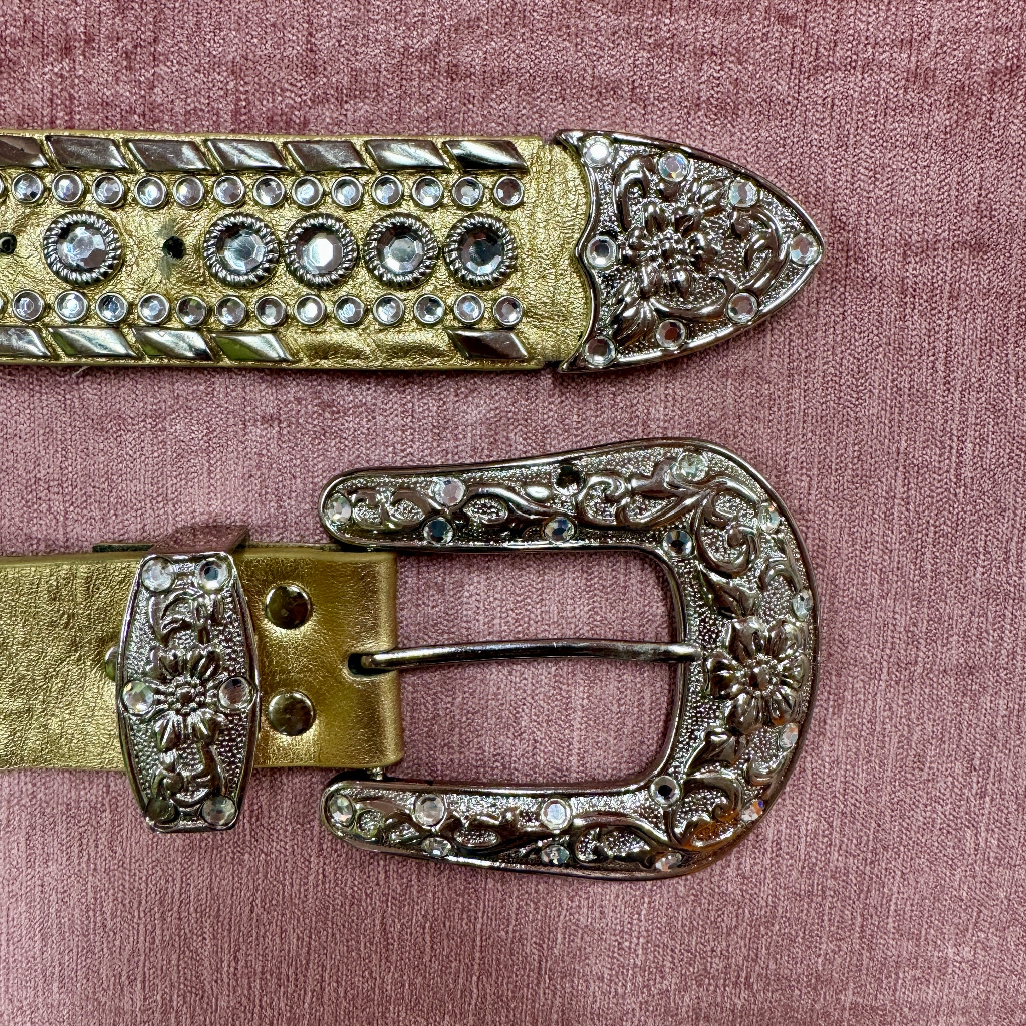 Gold Rhinestone Belt