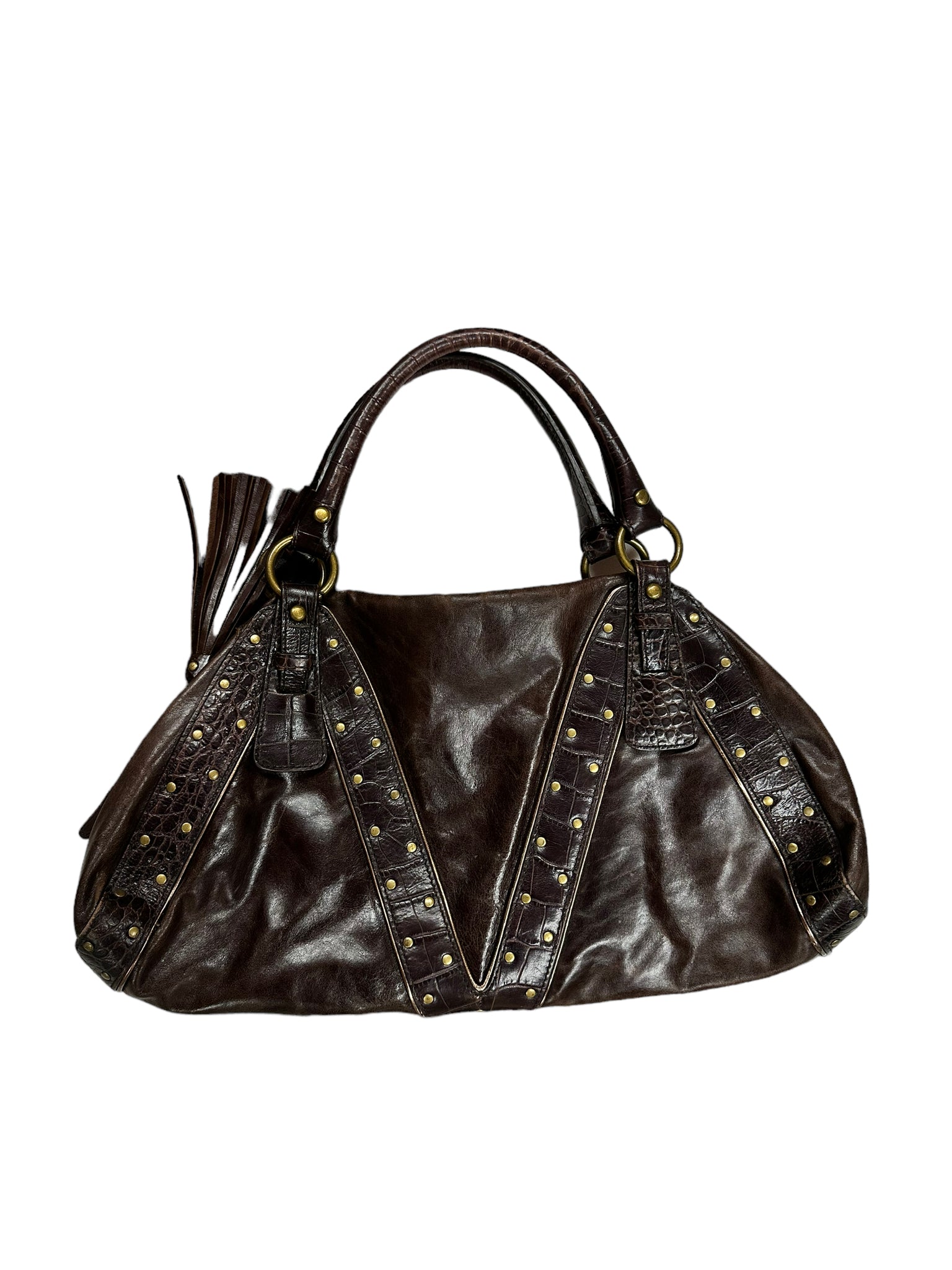 Via Spega Cow Leather Brown Bag