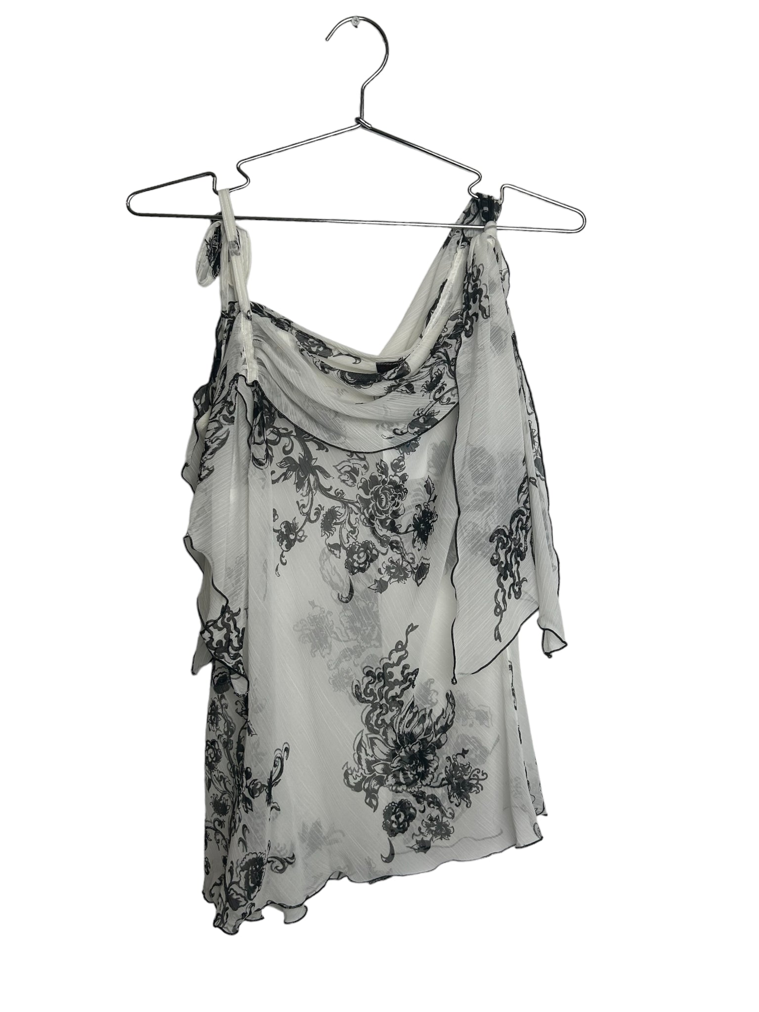 Er L’altamoda White Floral Flowy Top