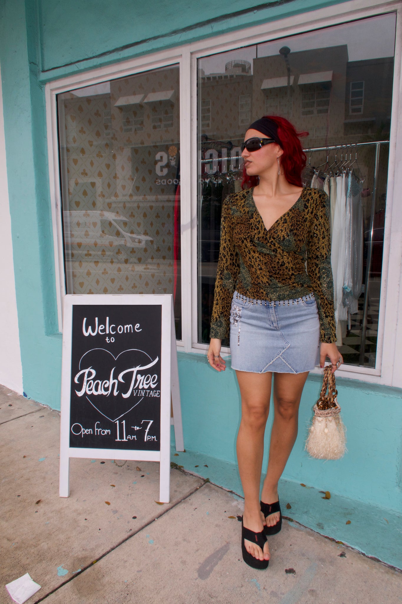 Leopard Multicolored Crossed Long Sleeve Top