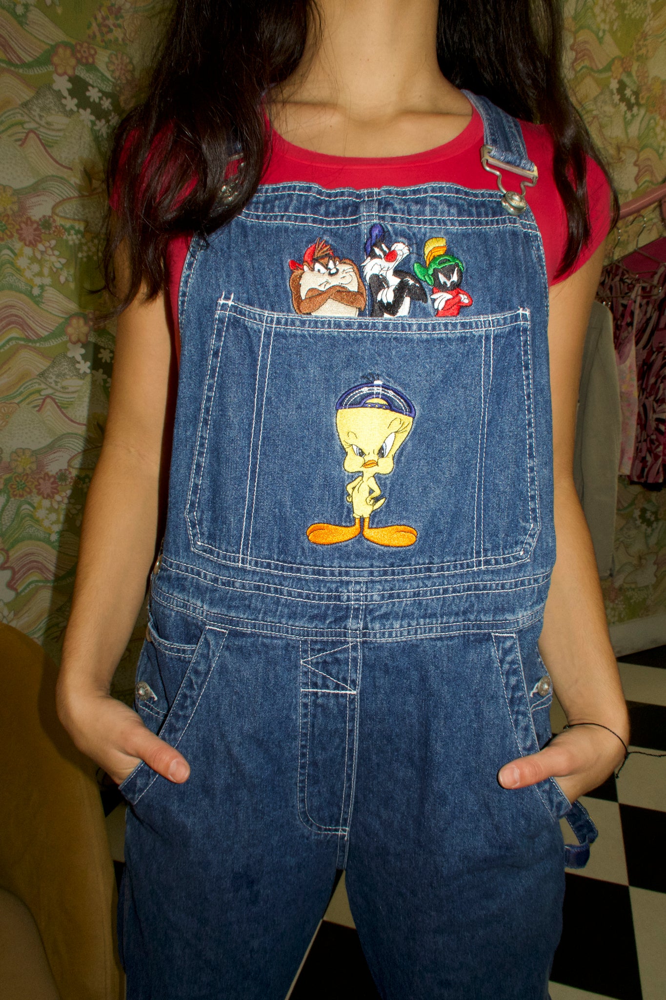 Denim Looney Tunes Overall