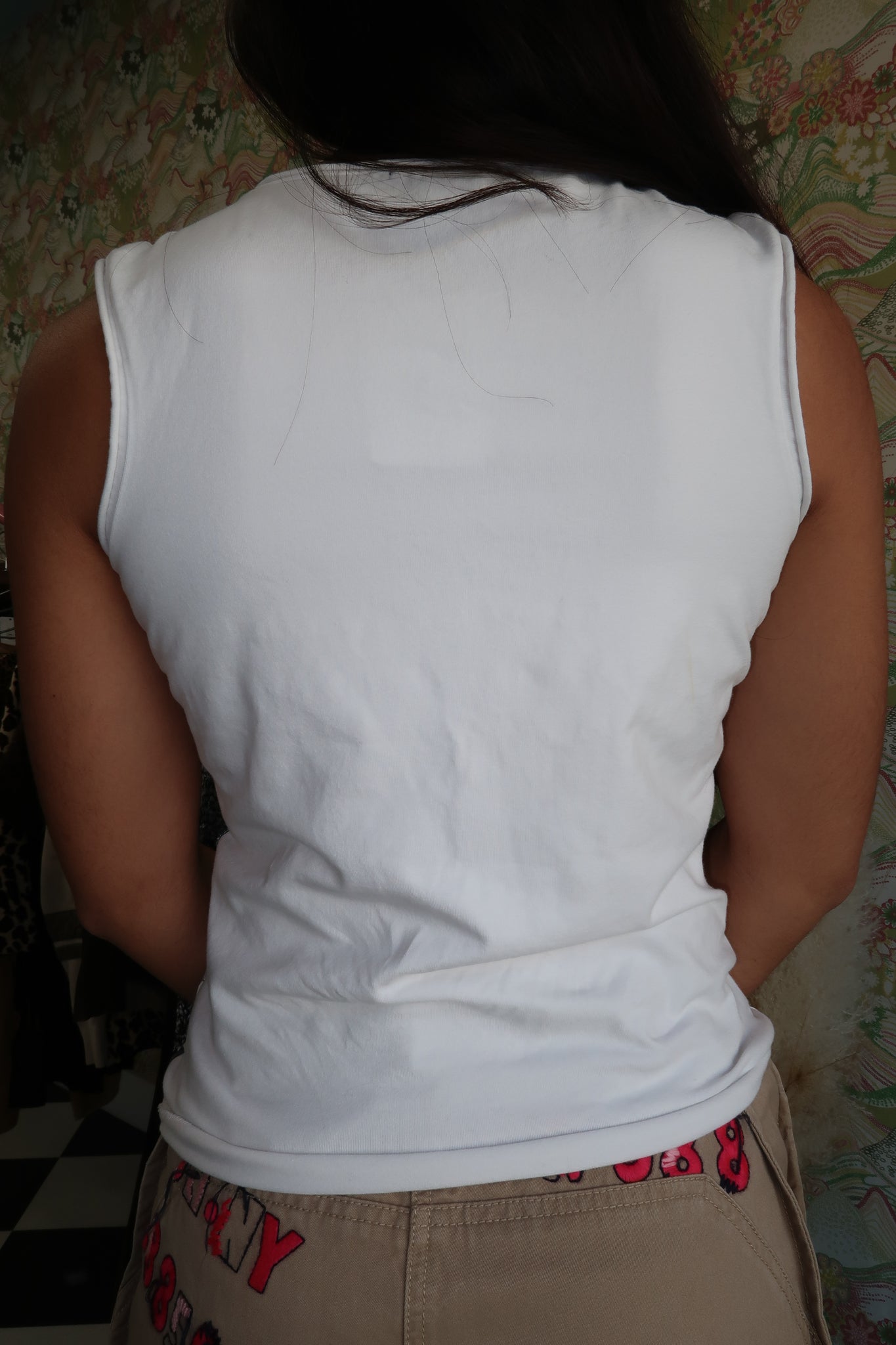 White Gap Graphic Tank