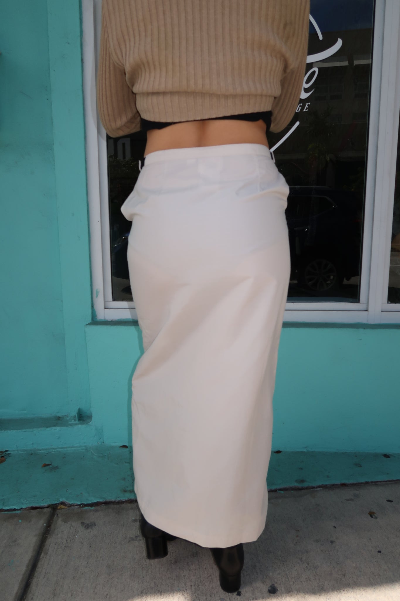 Puma Cream Velcro Maxi Skirt