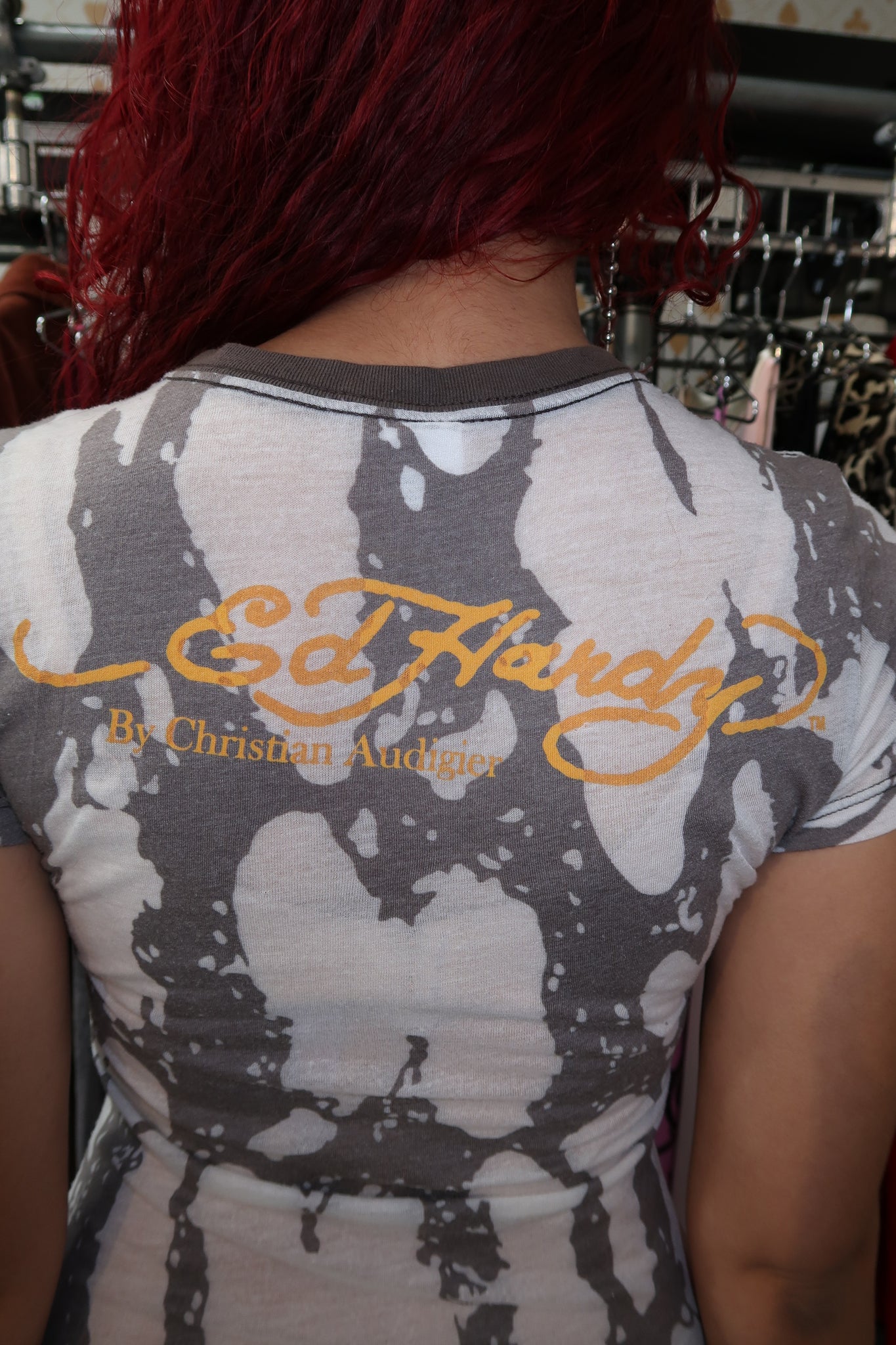 Ed Hardy Bedazzled Eagle Top