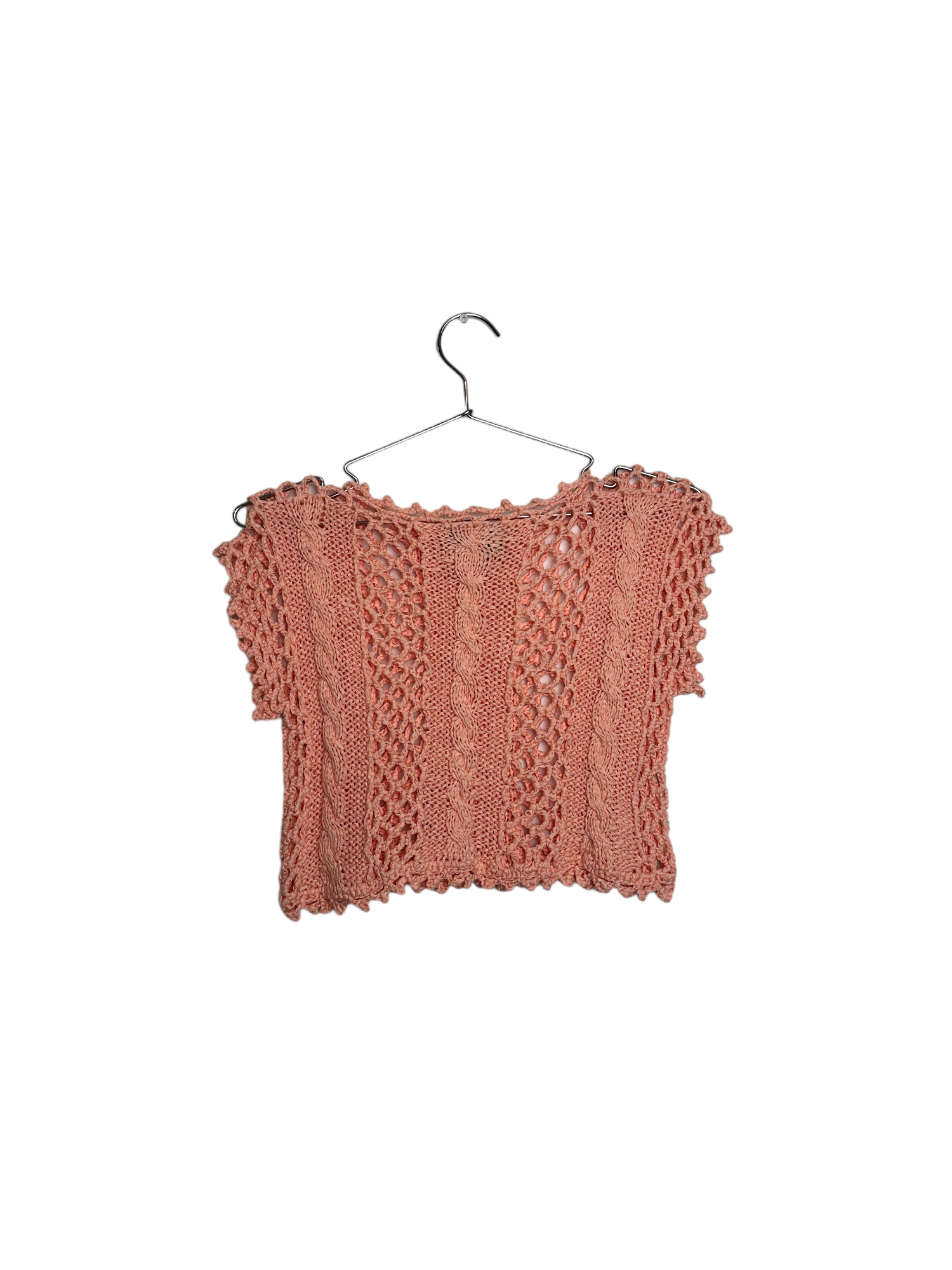 Coral Knitted Top