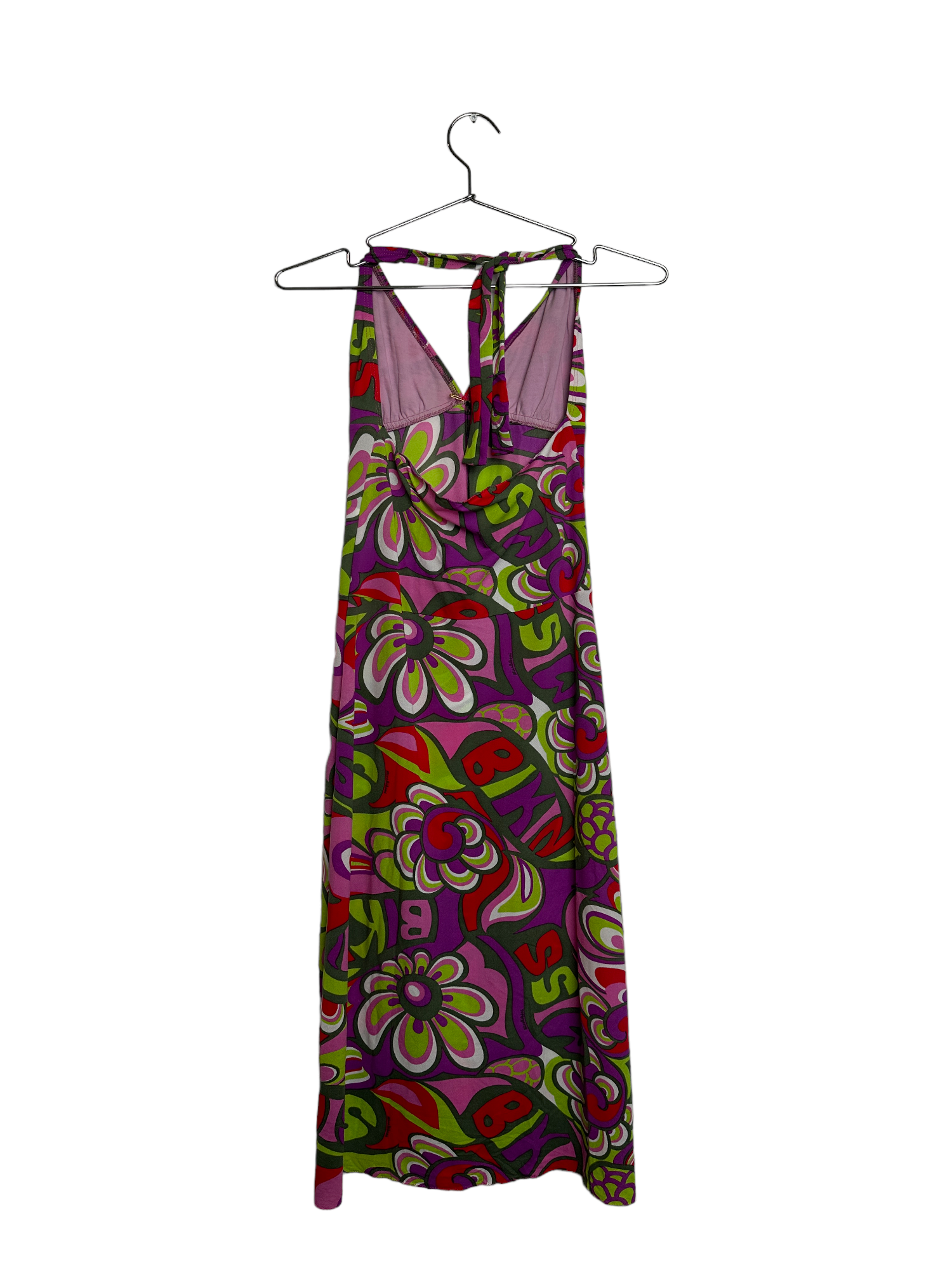 Miss Bikini Multi Colored Halter Dress