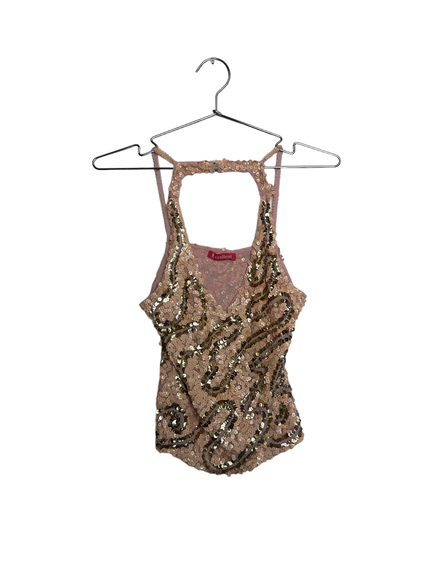 Pink & Gold Sequined Tank