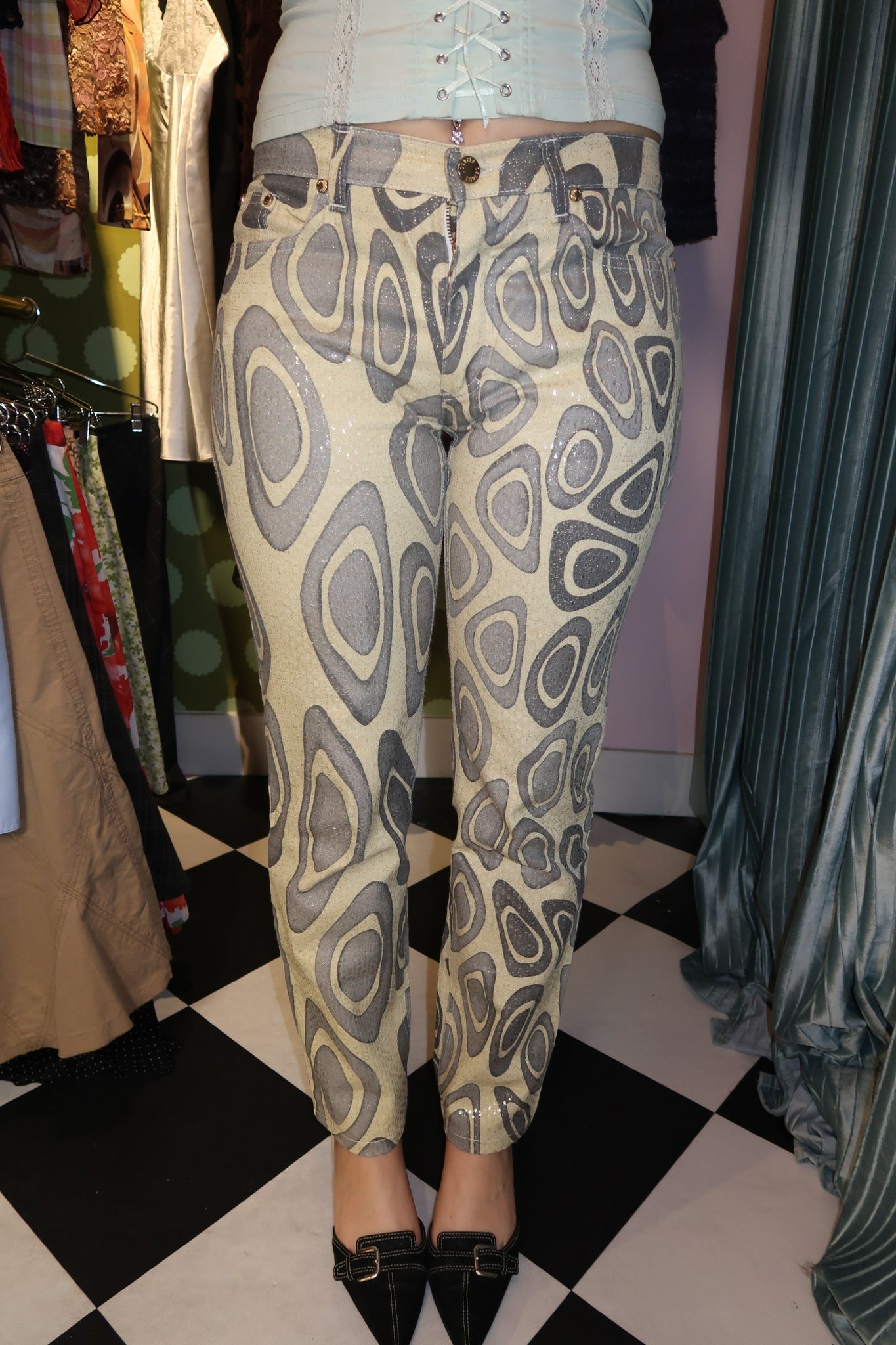 Roberto Cavalli Groovy Pattern Pants